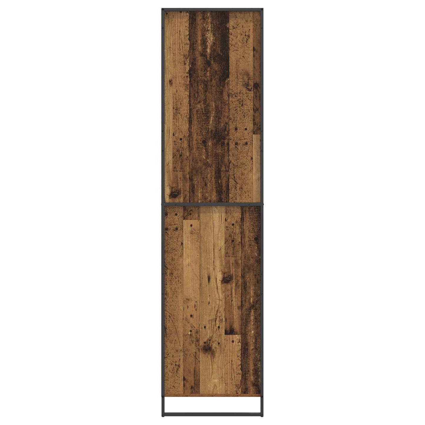 Warderobe mit Tür 2 pcs Altholz 50 x 50 x 200 cm Holzwerkstoff