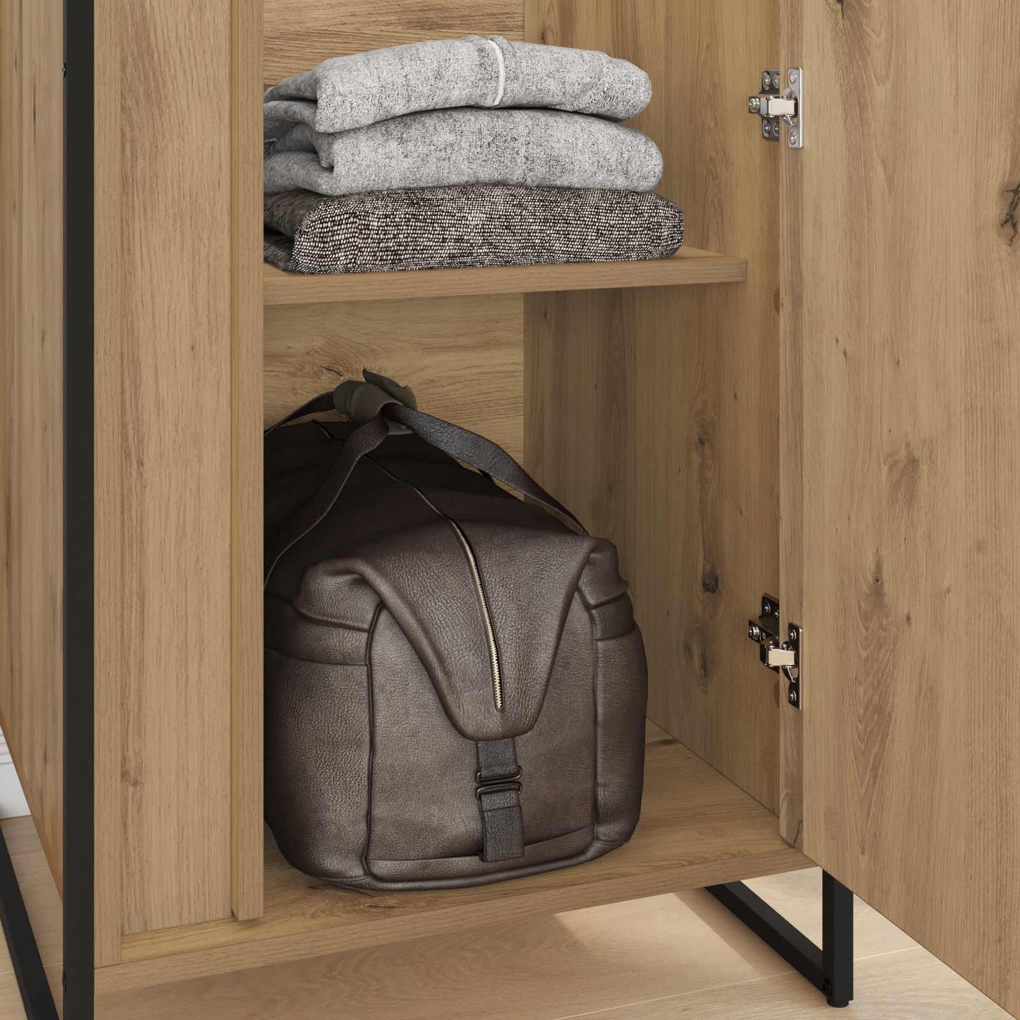 Warderobe mit Tür 2 pcs Kunsthandwerk Eiche 50 x 50 x 200 cm