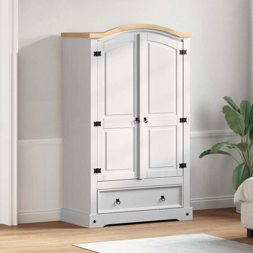 Kleiderschrank mit Schubladen Corona Weiß 101 x 52 x 170 cm