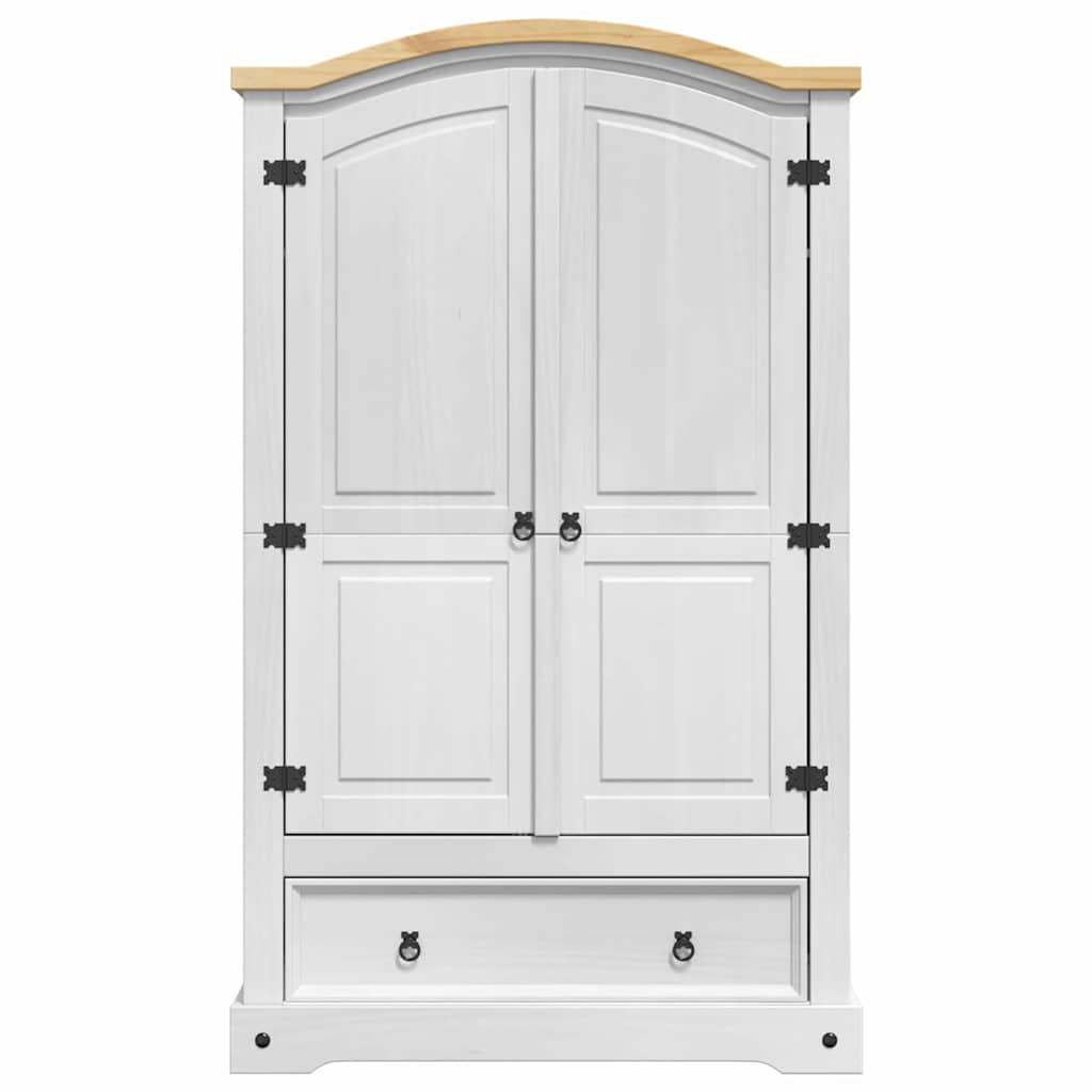 Kleiderschrank mit Schubladen Corona Weiß 101 x 52 x 170 cm