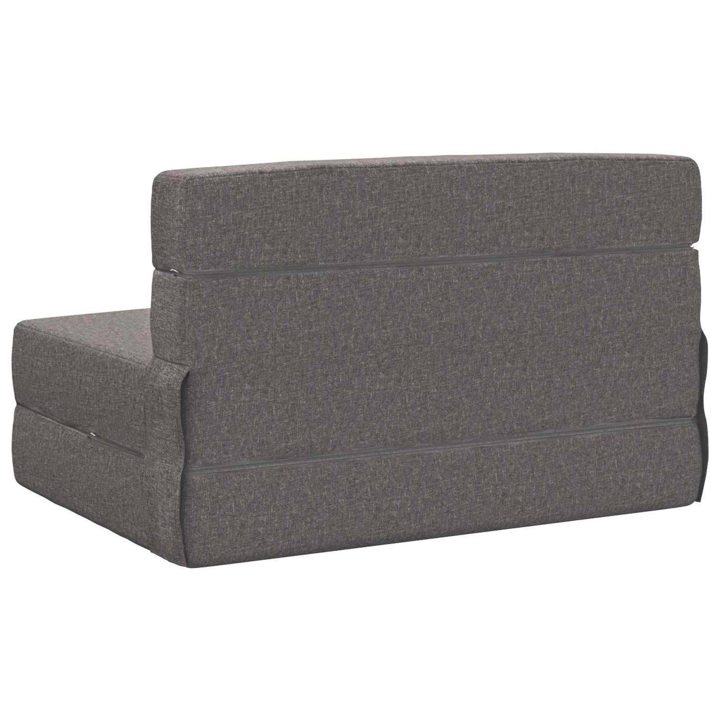 Klappsofa Bett Hellgrau 190 x 100 x 15 cm Stoff