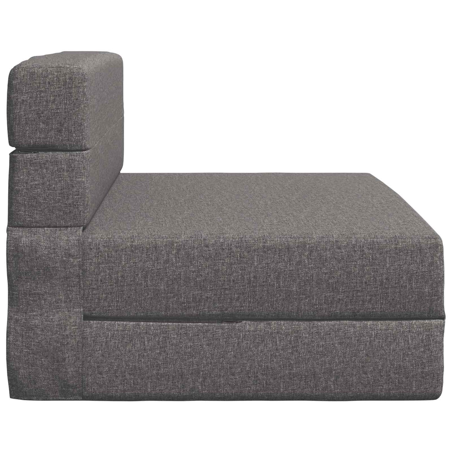 Klappsofa Bett Hellgrau 190 x 100 x 15 cm Stoff