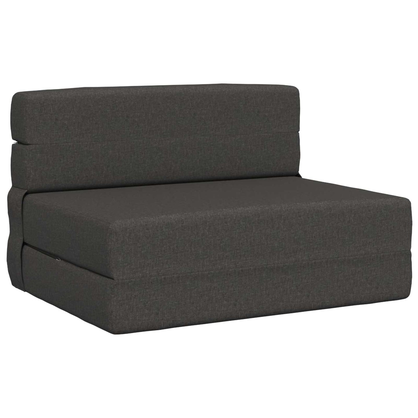 Klappsofa Bett Dunkelgrau 190 x 100 x 15 cm Stoff