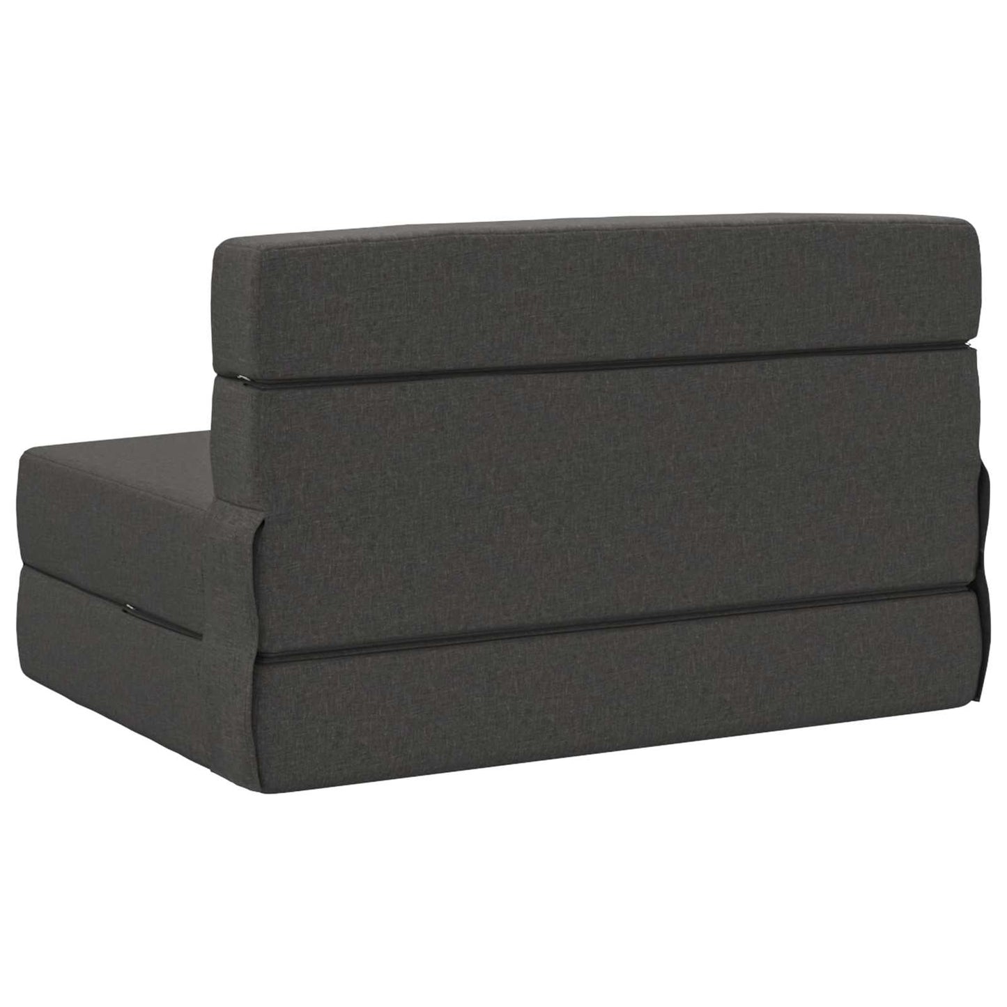 Klappsofa Bett Dunkelgrau 190 x 100 x 15 cm Stoff