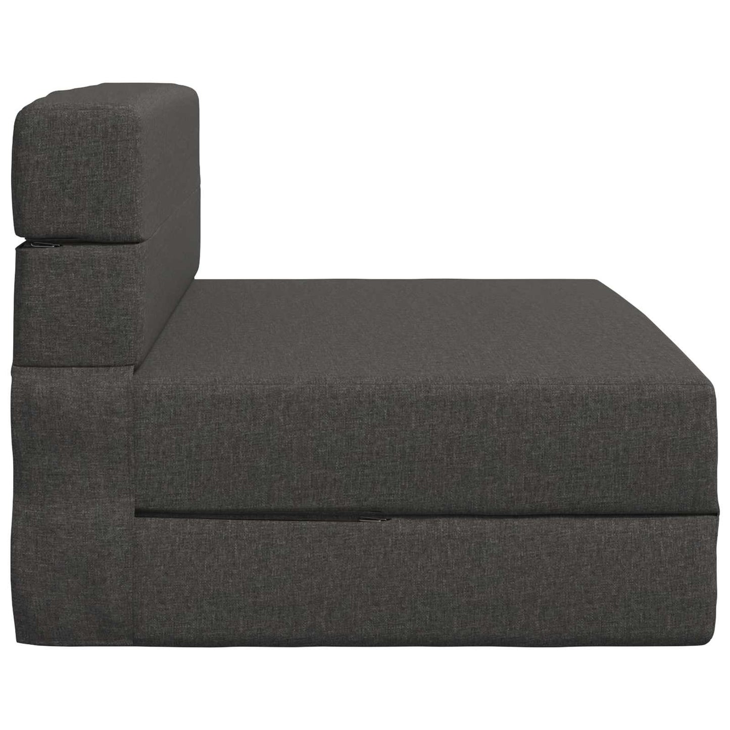 Klappsofa Bett Dunkelgrau 190 x 100 x 15 cm Stoff