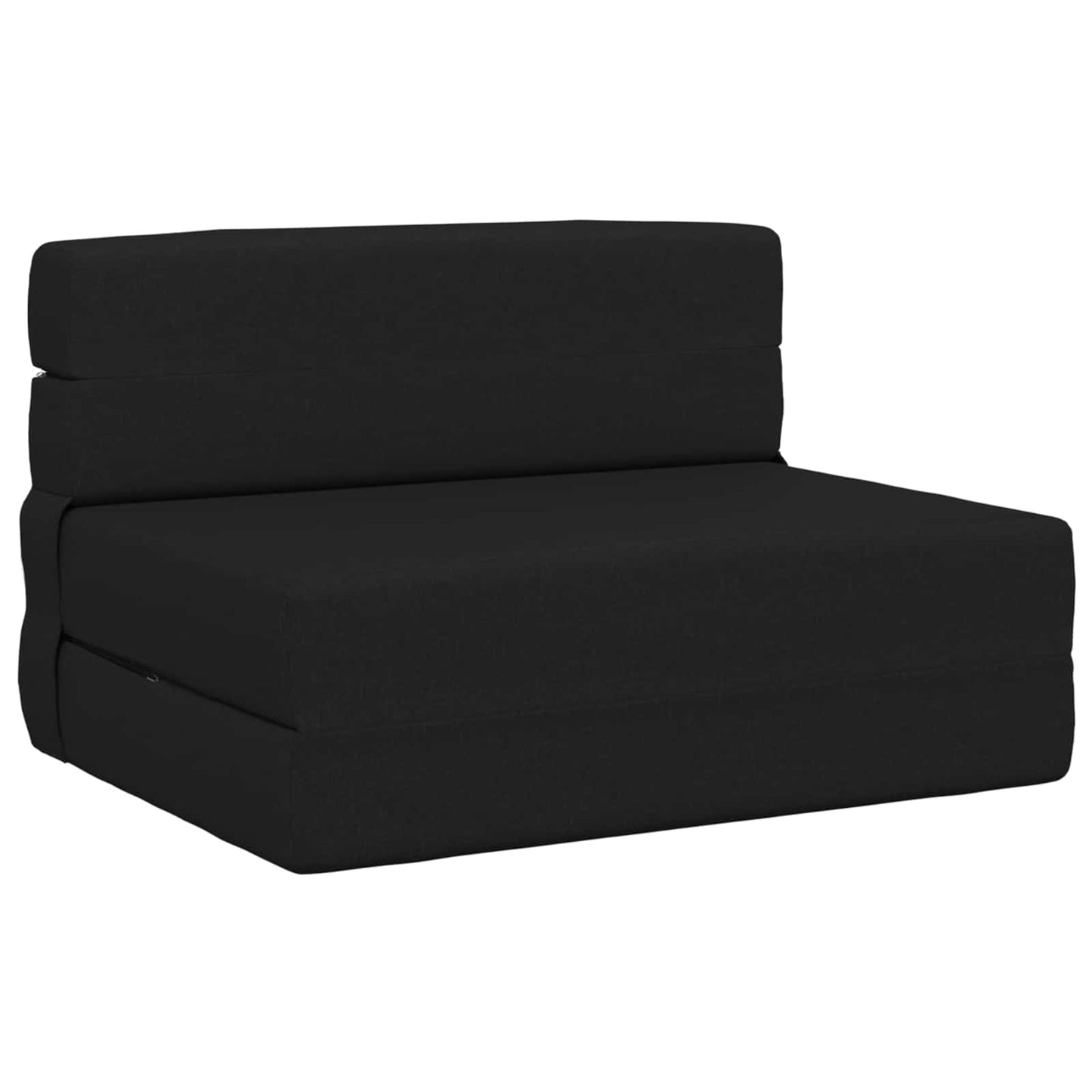 Klappsofa Bett Schwarz 190 x 100 x 15 cm Stoff