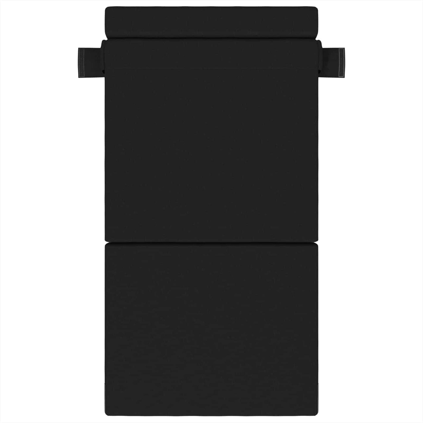 Klappsofa Bett Schwarz 190 x 100 x 15 cm Stoff
