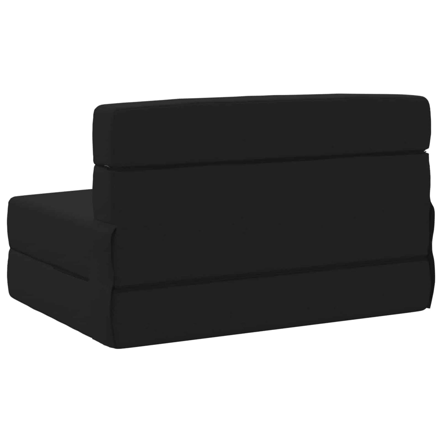 Klappsofa Bett Schwarz 190 x 100 x 15 cm Stoff