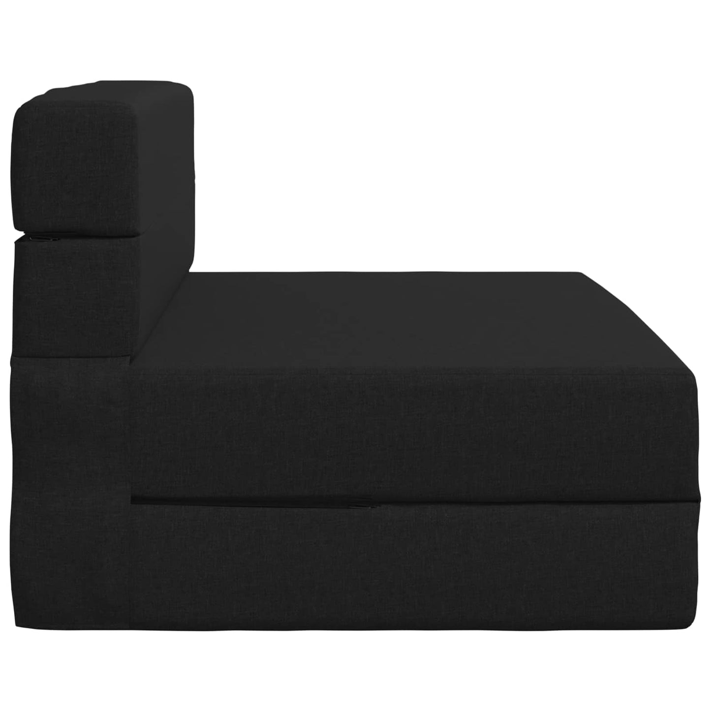 Klappsofa Bett Schwarz 190 x 100 x 15 cm Stoff