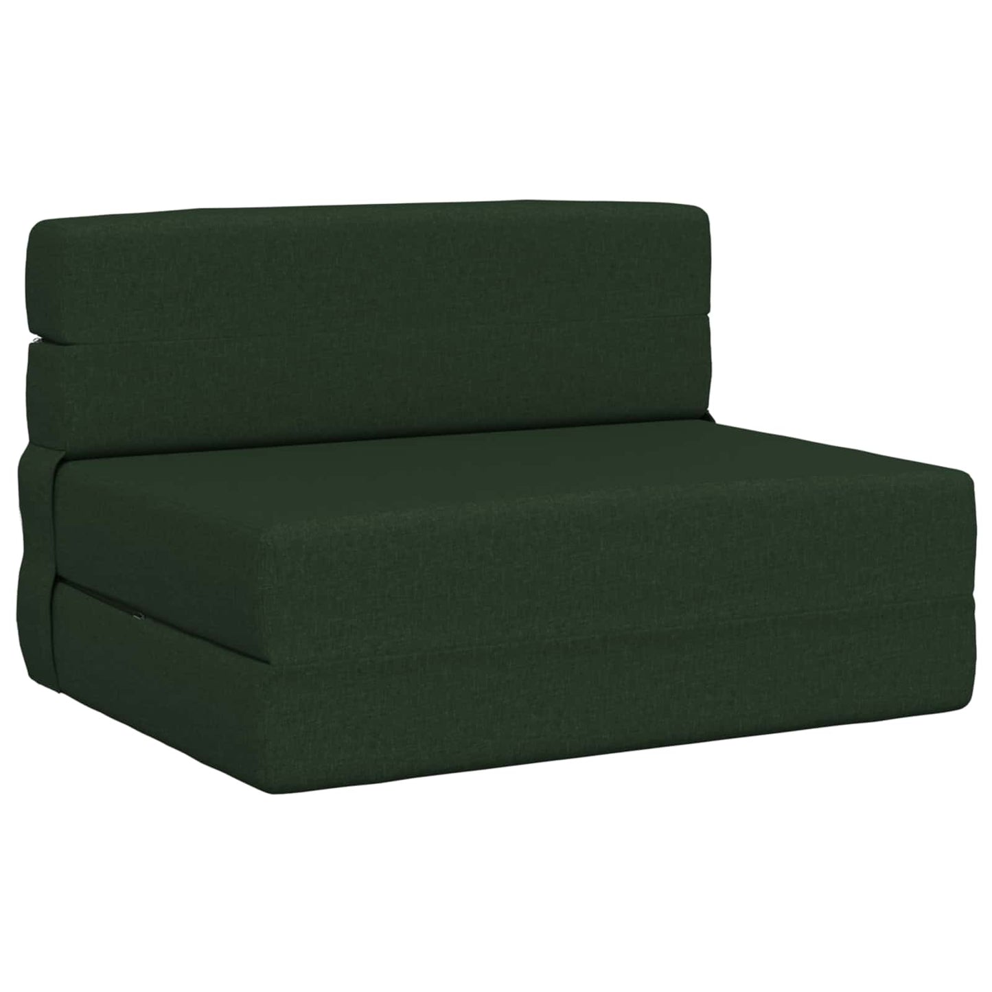 Klappsofa Bett Dunkelgrün 190 x 100 x 15 cm Stoff