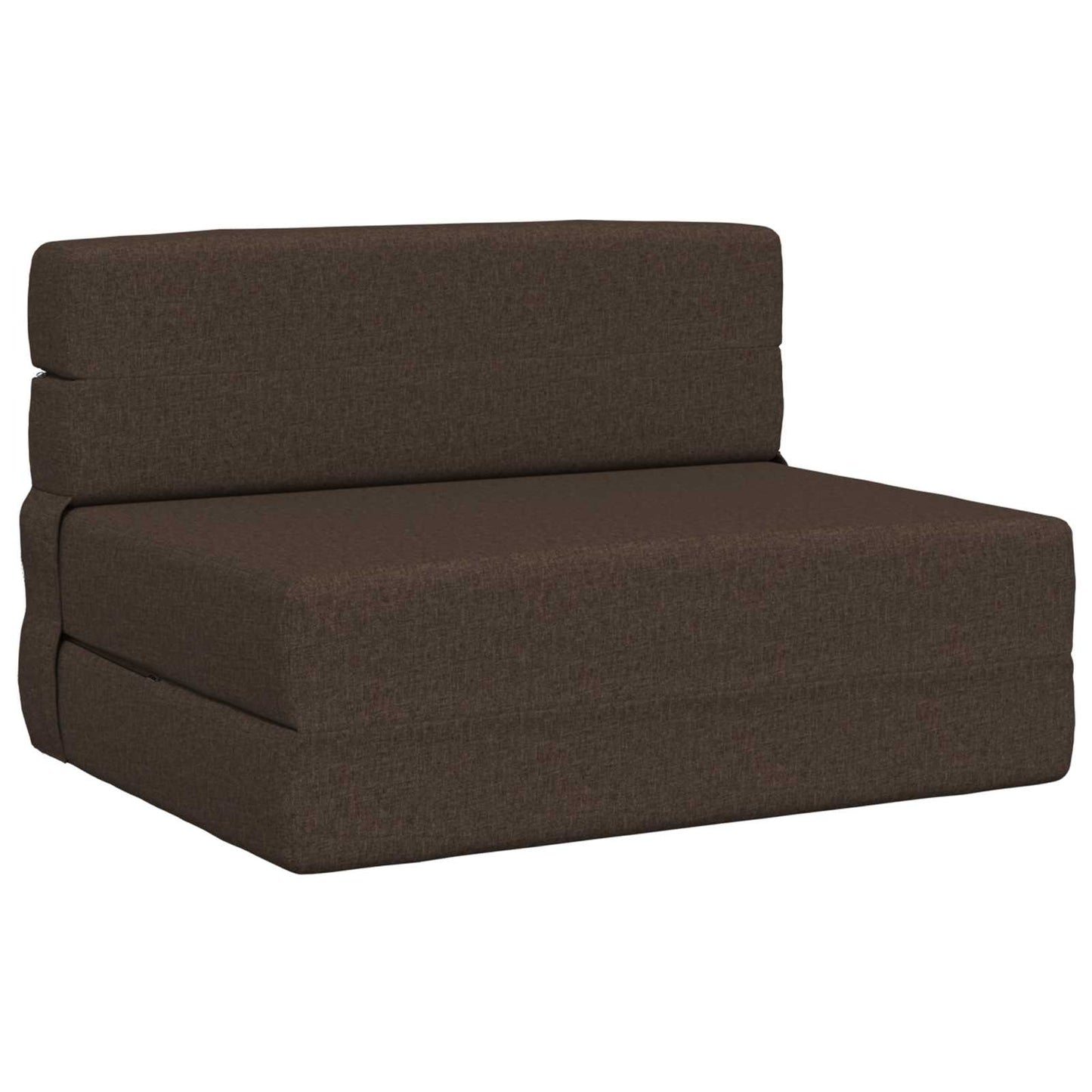 Klappsofa Bett Taupe 190 x 100 x 15 cm Stoff
