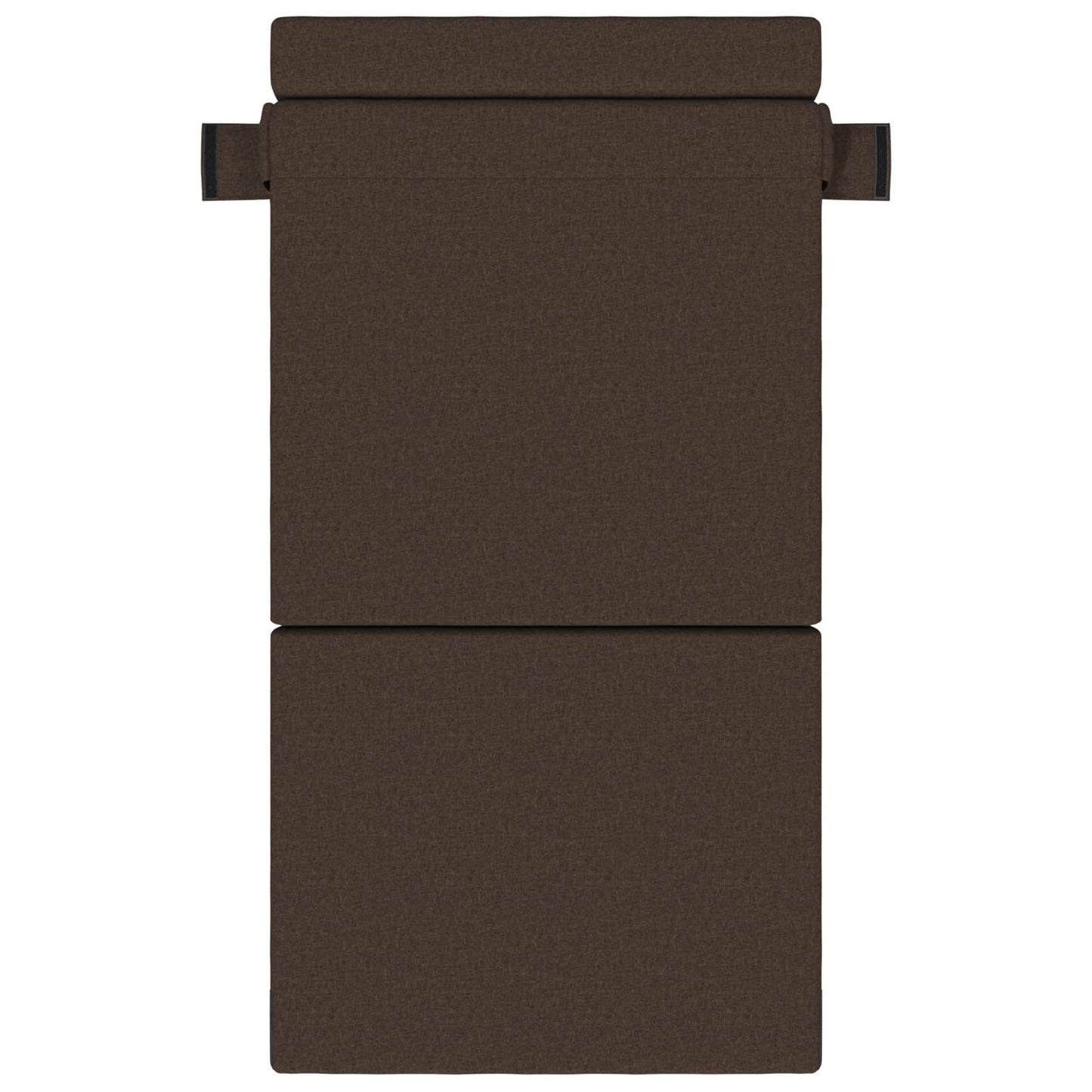Klappsofa Bett Taupe 190 x 100 x 15 cm Stoff