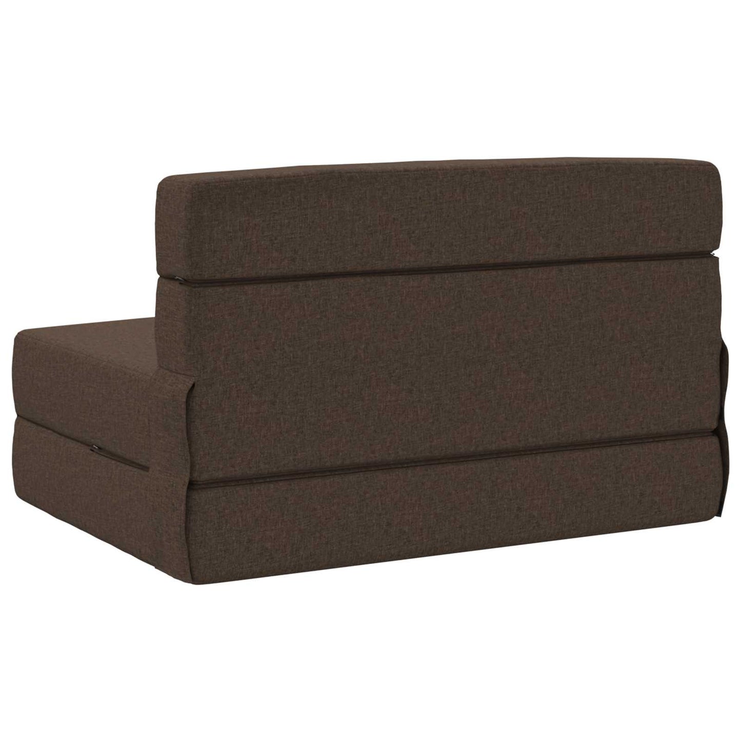 Klappsofa Bett Taupe 190 x 100 x 15 cm Stoff
