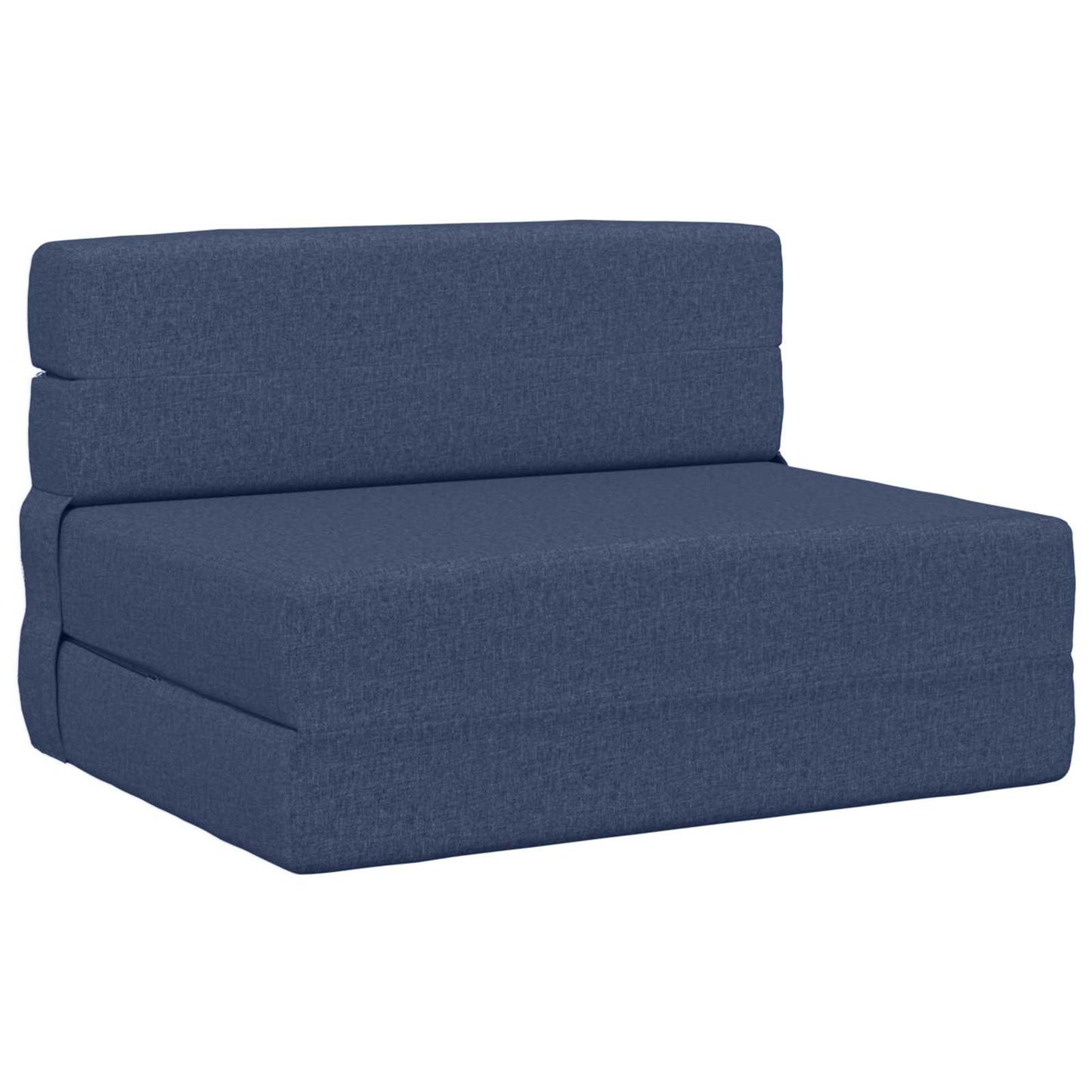 Klappsofa Bett Blau 190 x 100 x 15 cm Stoff