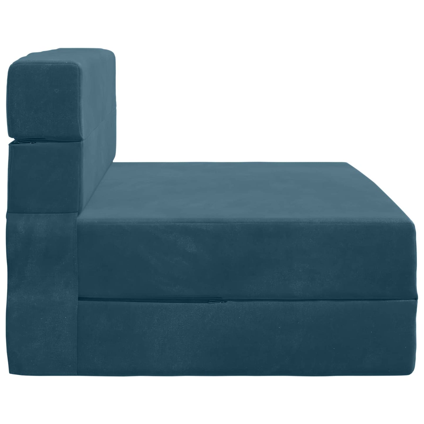 Klappsofa Bett Blau 190 x 100 x 15 cm Samt