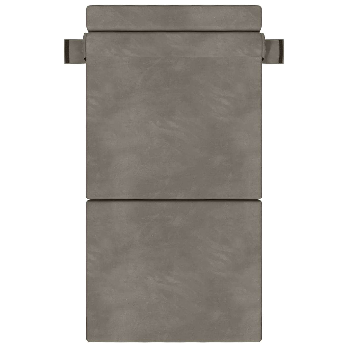 Klappsofa Bett Hellgrau 190 x 100 x 15 cm Samt