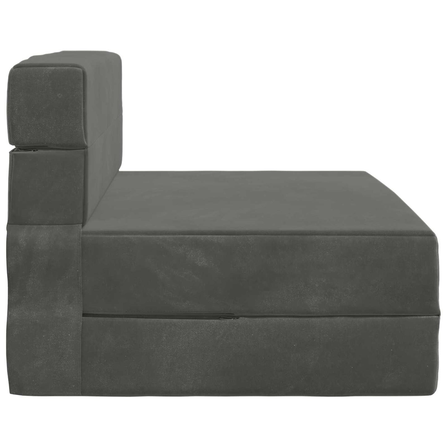 Klappsofa Bett Dunkelgrau 190 x 100 x 15 cm Samt