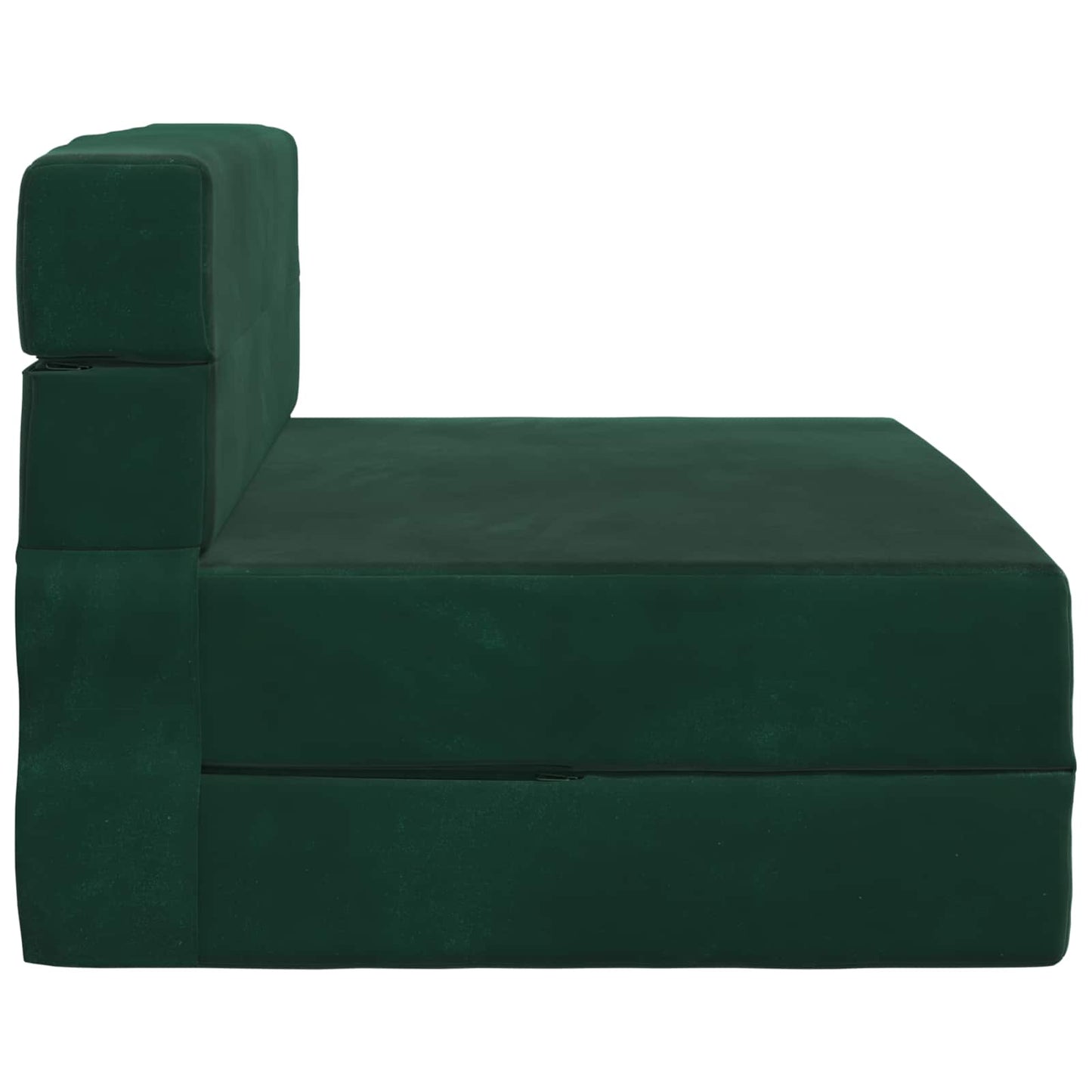 Klappsofa Bett Dunkelgrün 190 x 100 x 15 cm Samt
