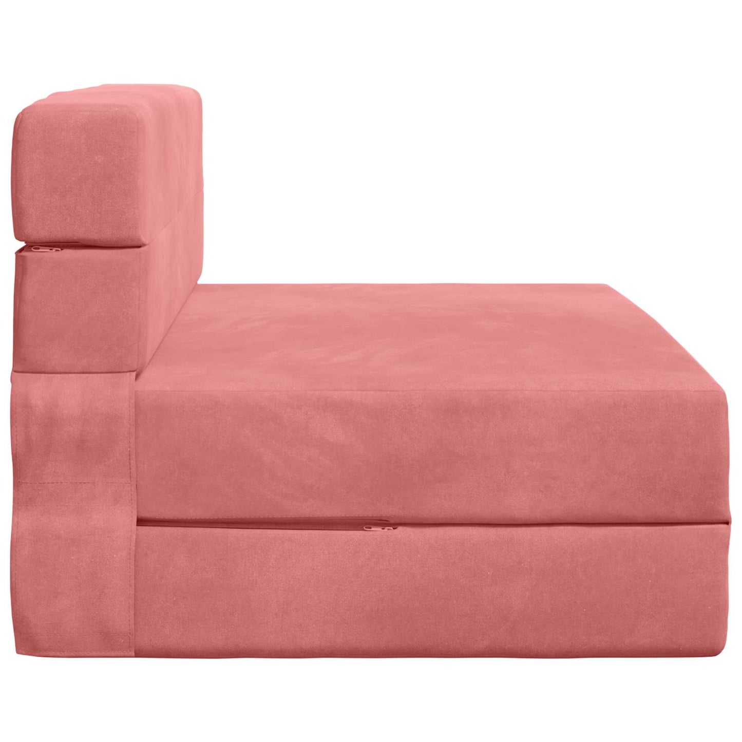 Klappsofa Bett Rosa 190 x 100 x 15 cm Samt