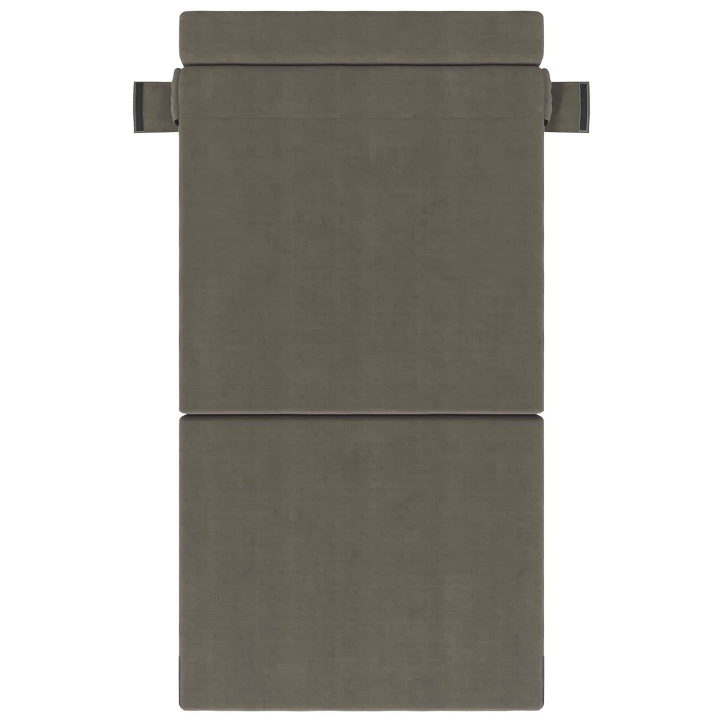 Klappsofa Bett Hellgrau 190 x 100 x 15 cm Cordstoff