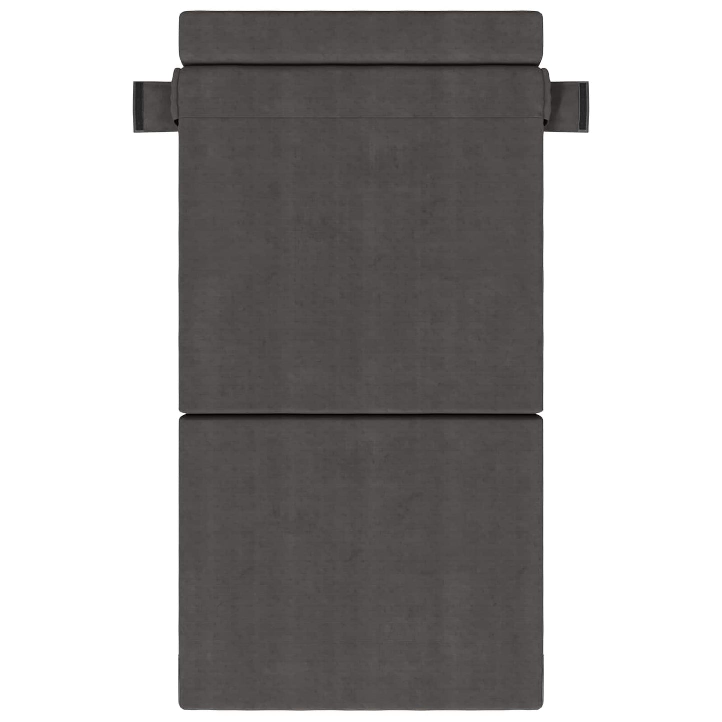 Klappsofa Bett Dunkelgrau 190 x 100 x 15 cm Cordstoff