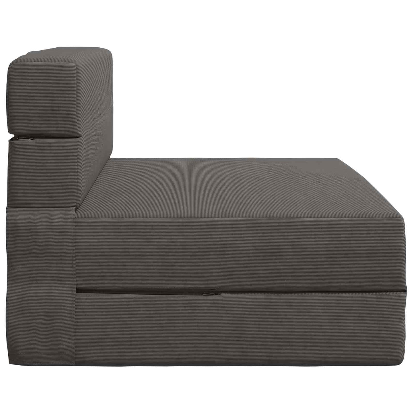 Klappsofa Bett Dunkelgrau 190 x 100 x 15 cm Cordstoff