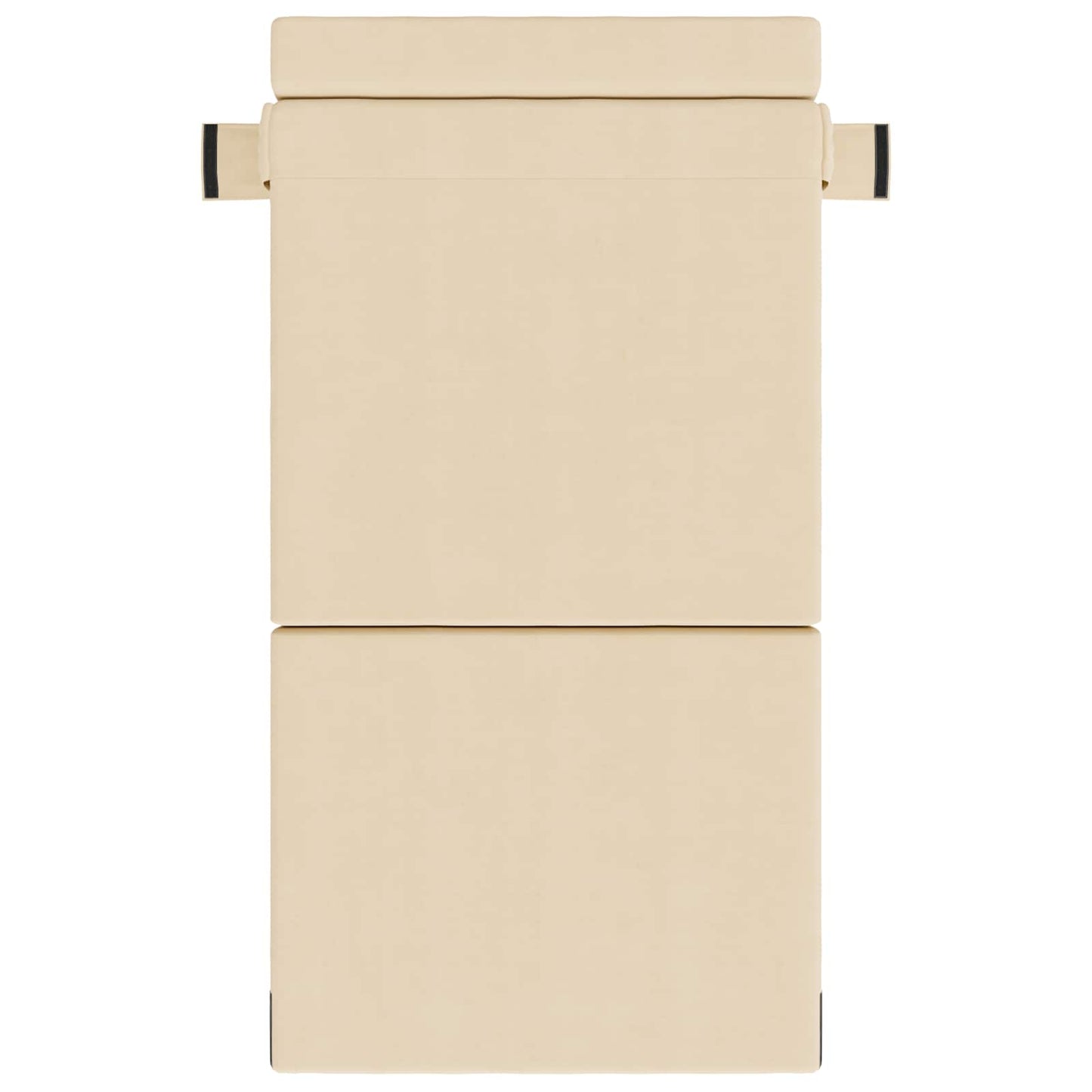 Klappsofa Bett Creme 190 x 100 x 15 cm Cordstoff