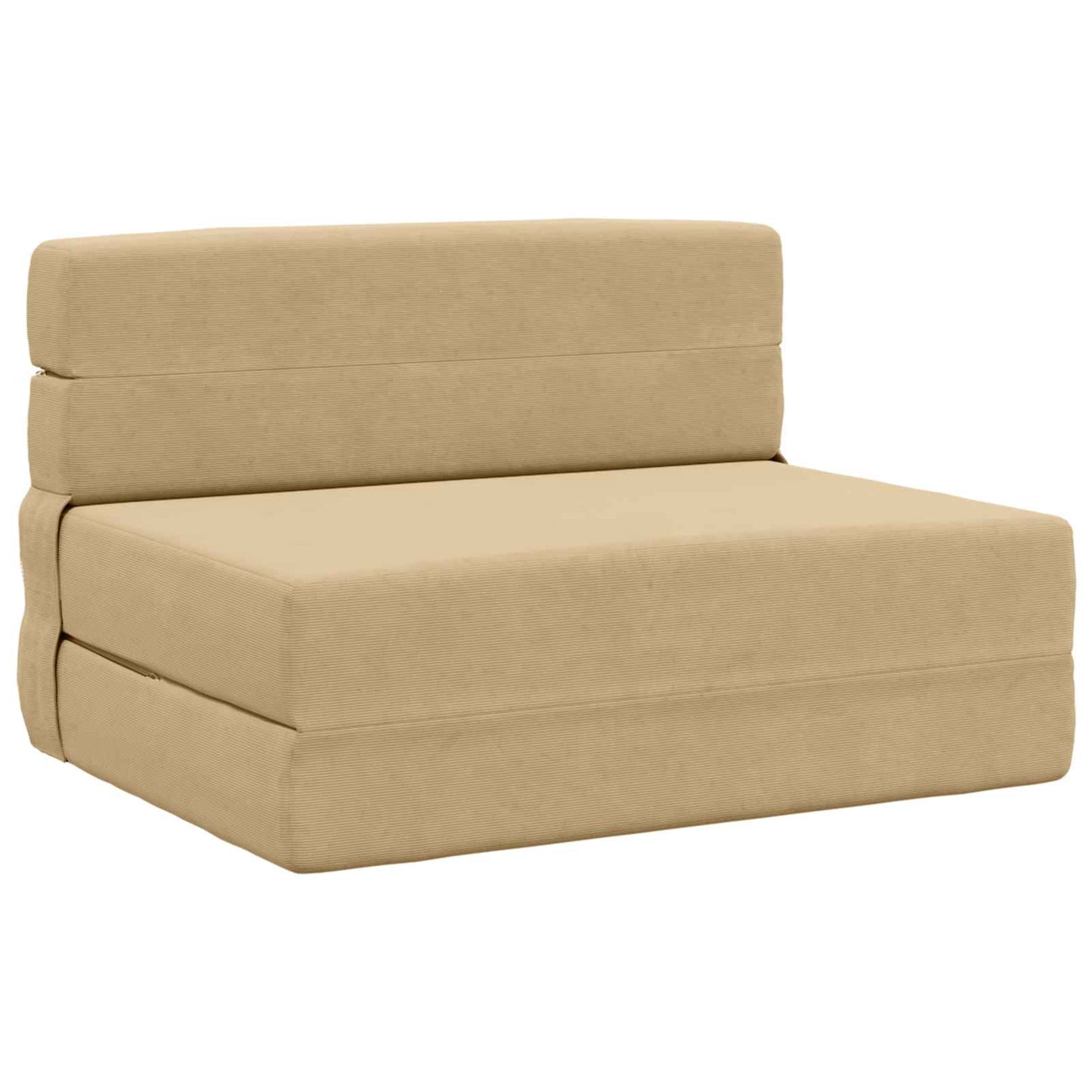 Klappsofa Bett Hellgrün-Grau 190 x 100 x 15 cm Cordstoff