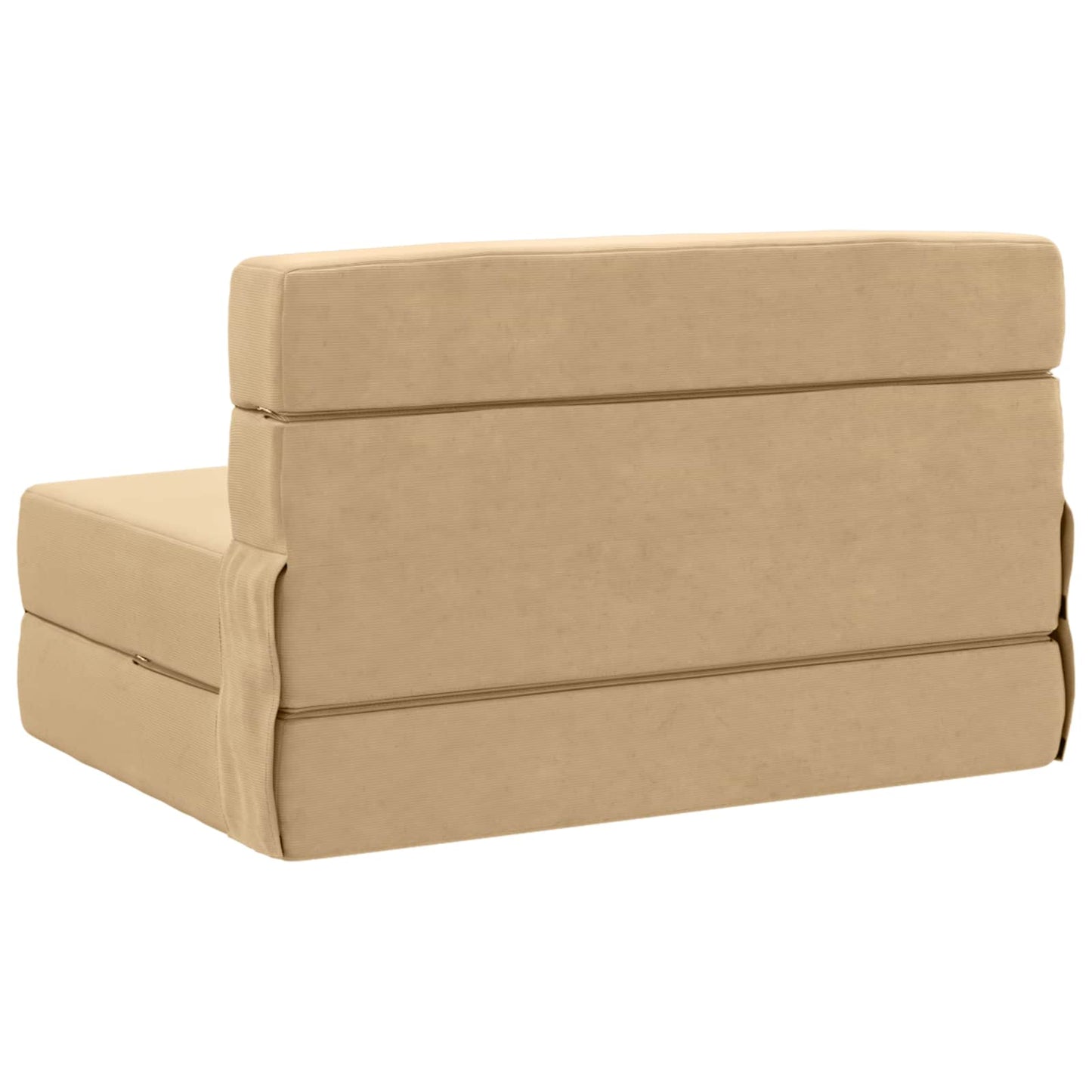 Klappsofa Bett Hellgrün-Grau 190 x 100 x 15 cm Cordstoff