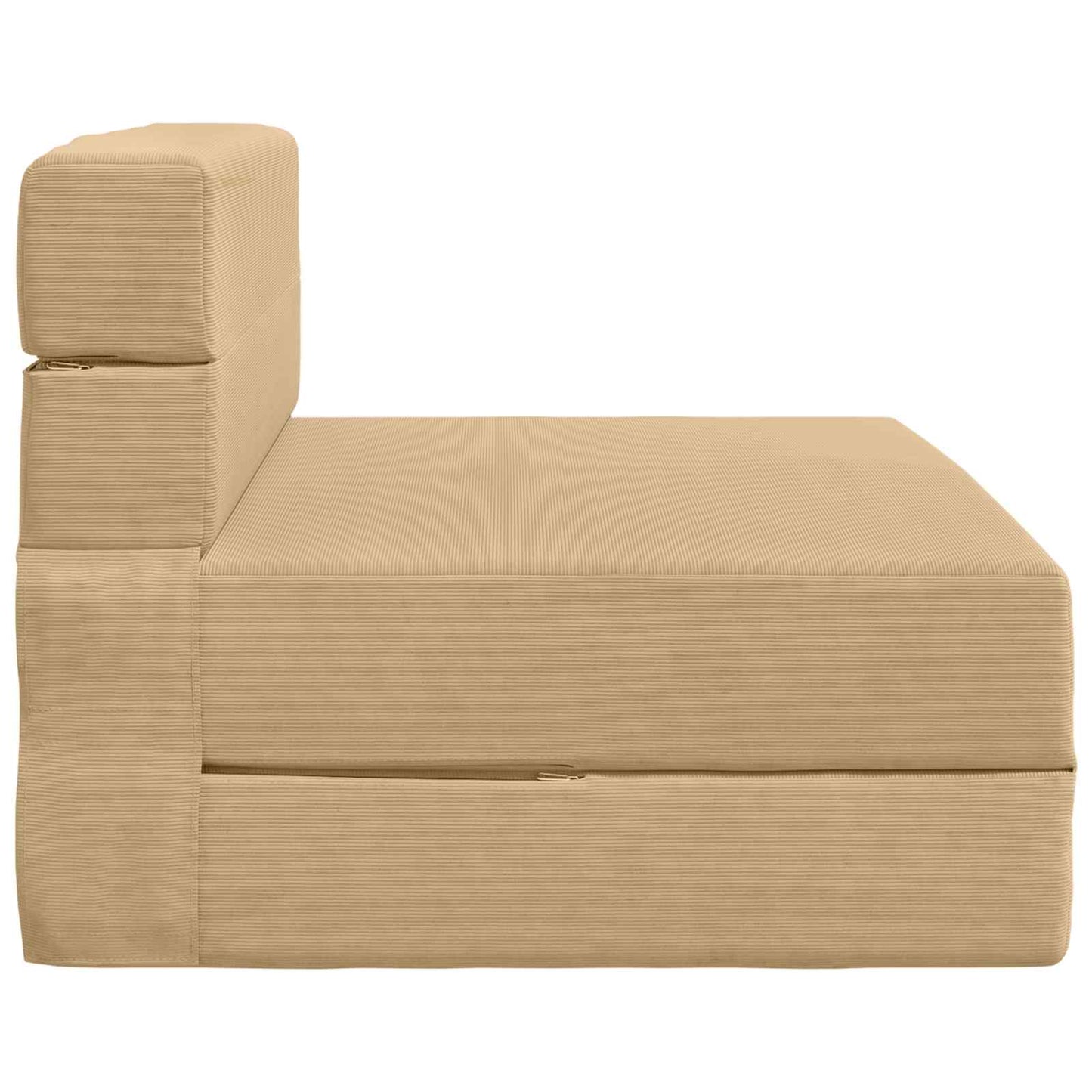 Klappsofa Bett Hellgrün-Grau 190 x 100 x 15 cm Cordstoff