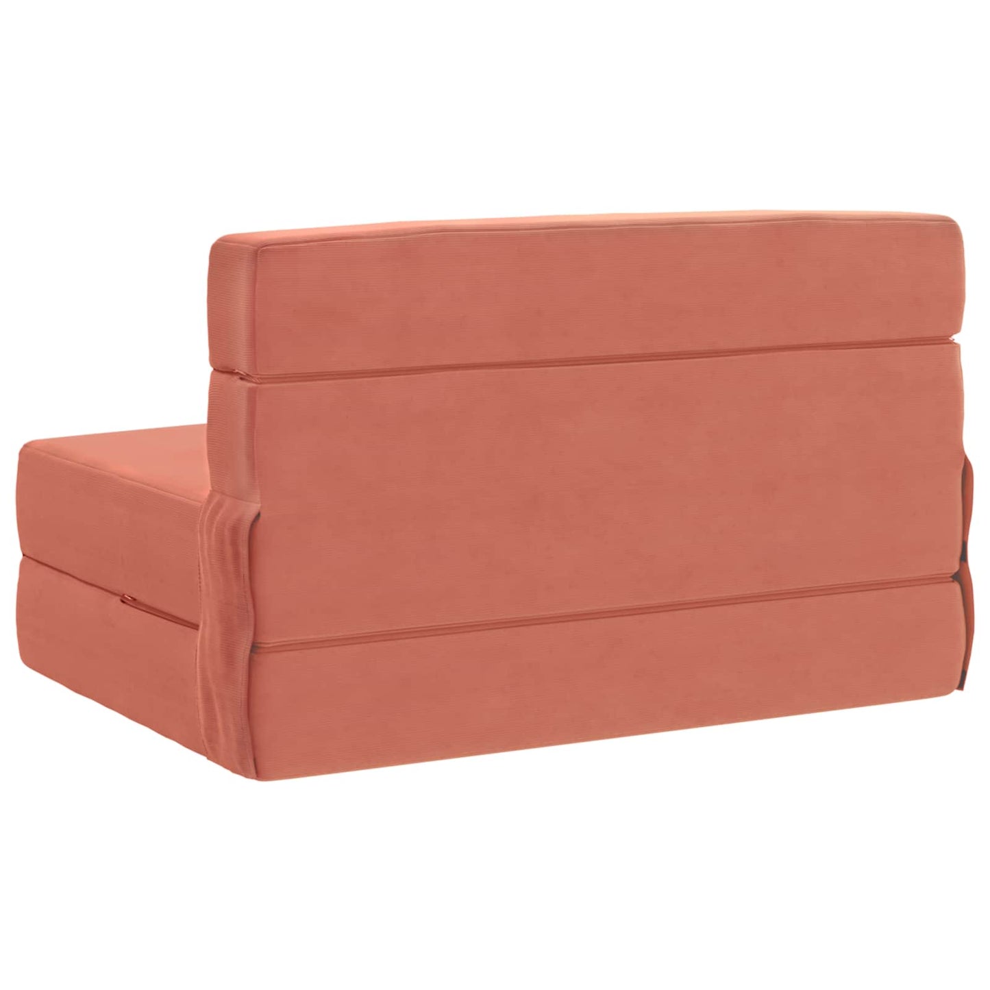 Klappsofa Bett Rot-Orange 190 x 100 x 15 cm Cordstoff