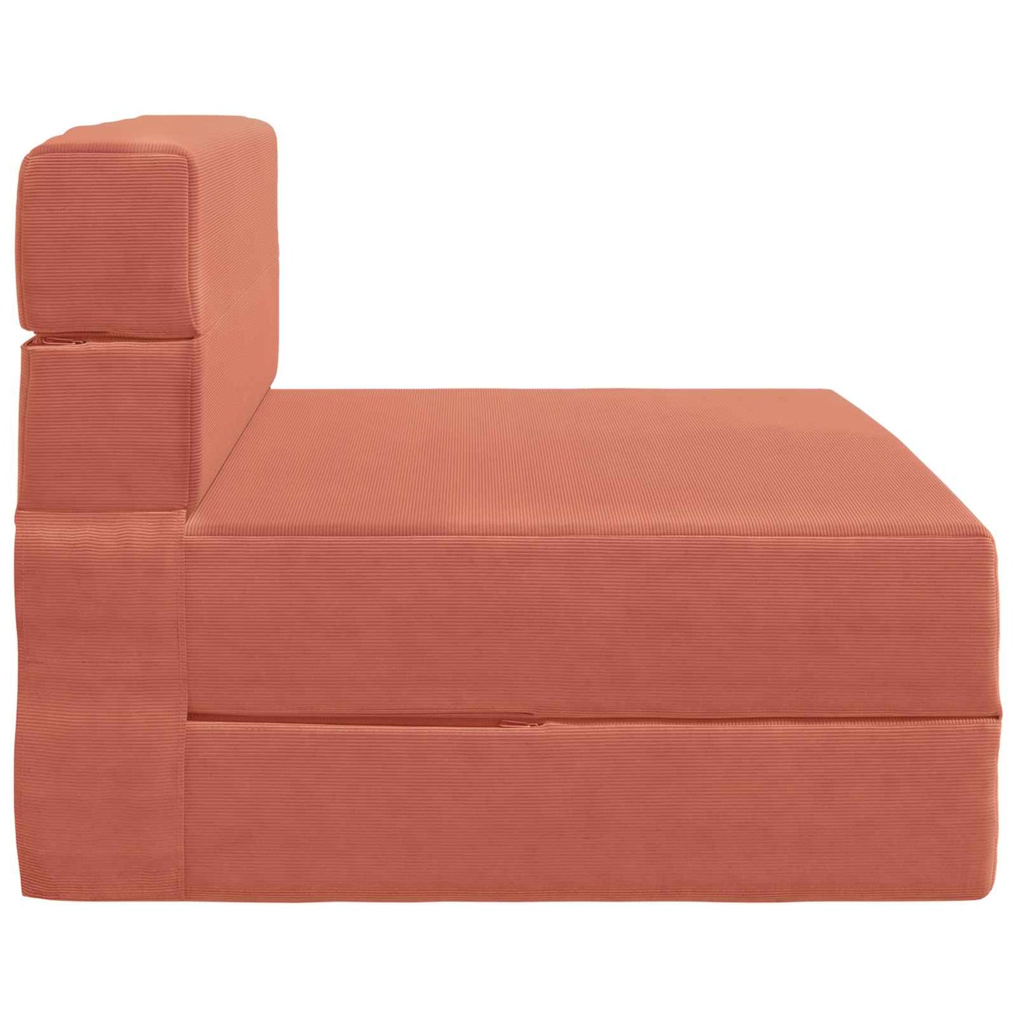 Klappsofa Bett Rot-Orange 190 x 100 x 15 cm Cordstoff