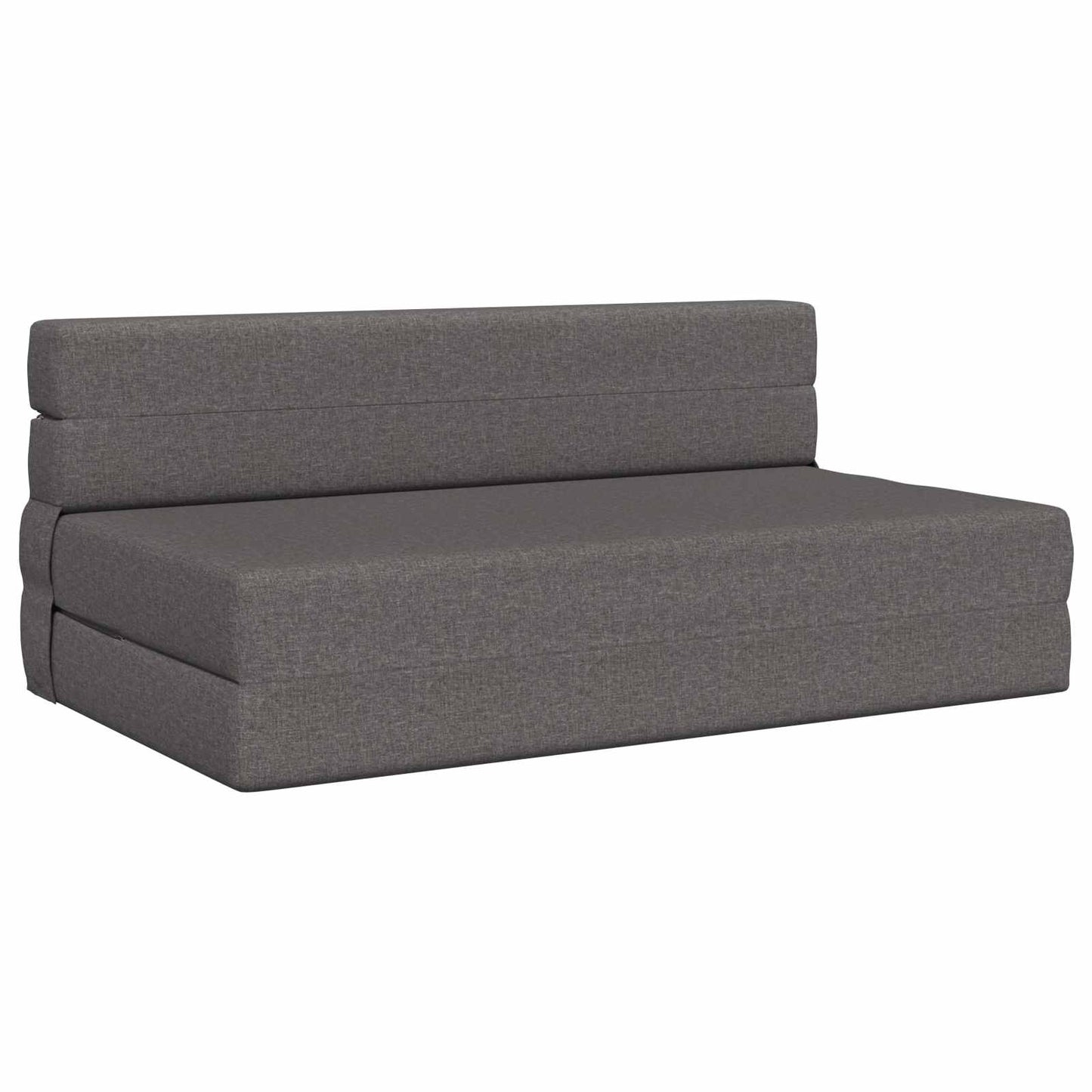 Klappsofa Bett Hellgrau 203 x 152 x 15 cm Stoff