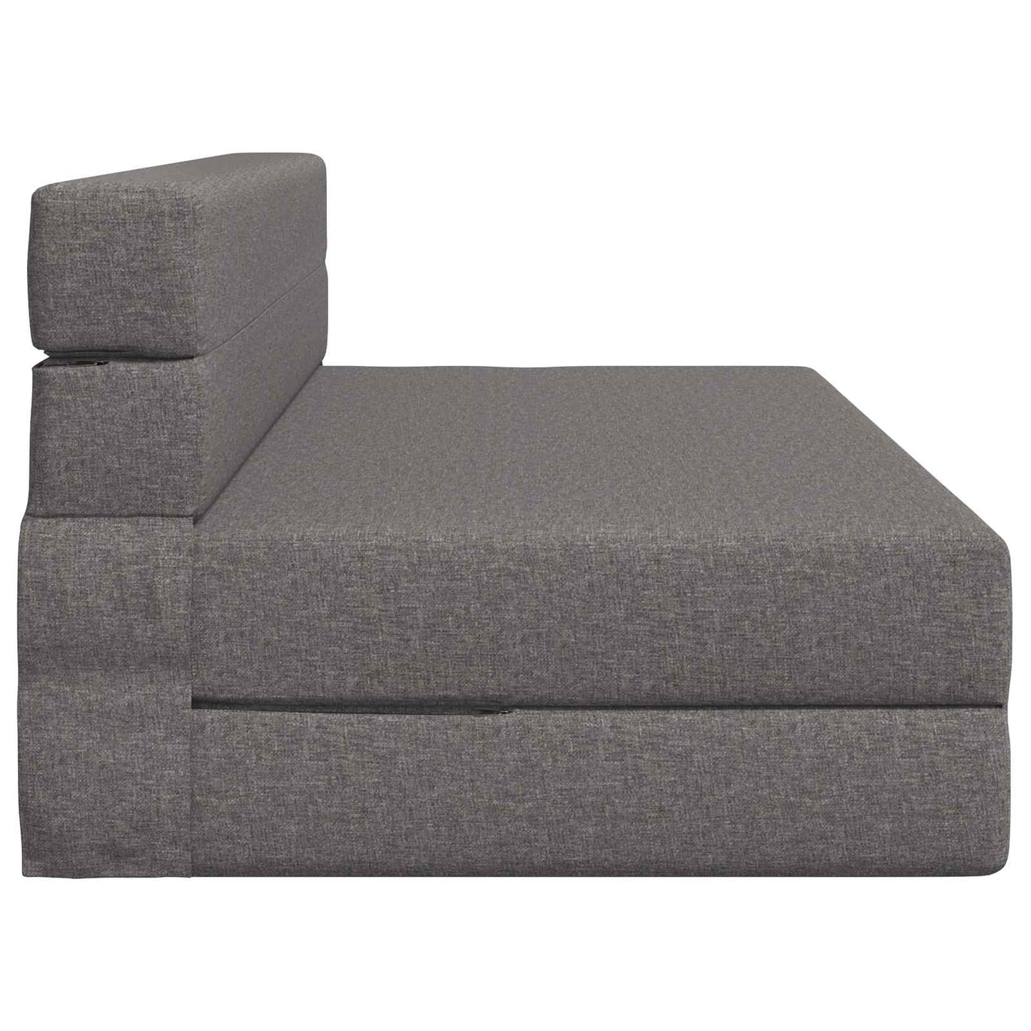 Klappsofa Bett Hellgrau 203 x 152 x 15 cm Stoff