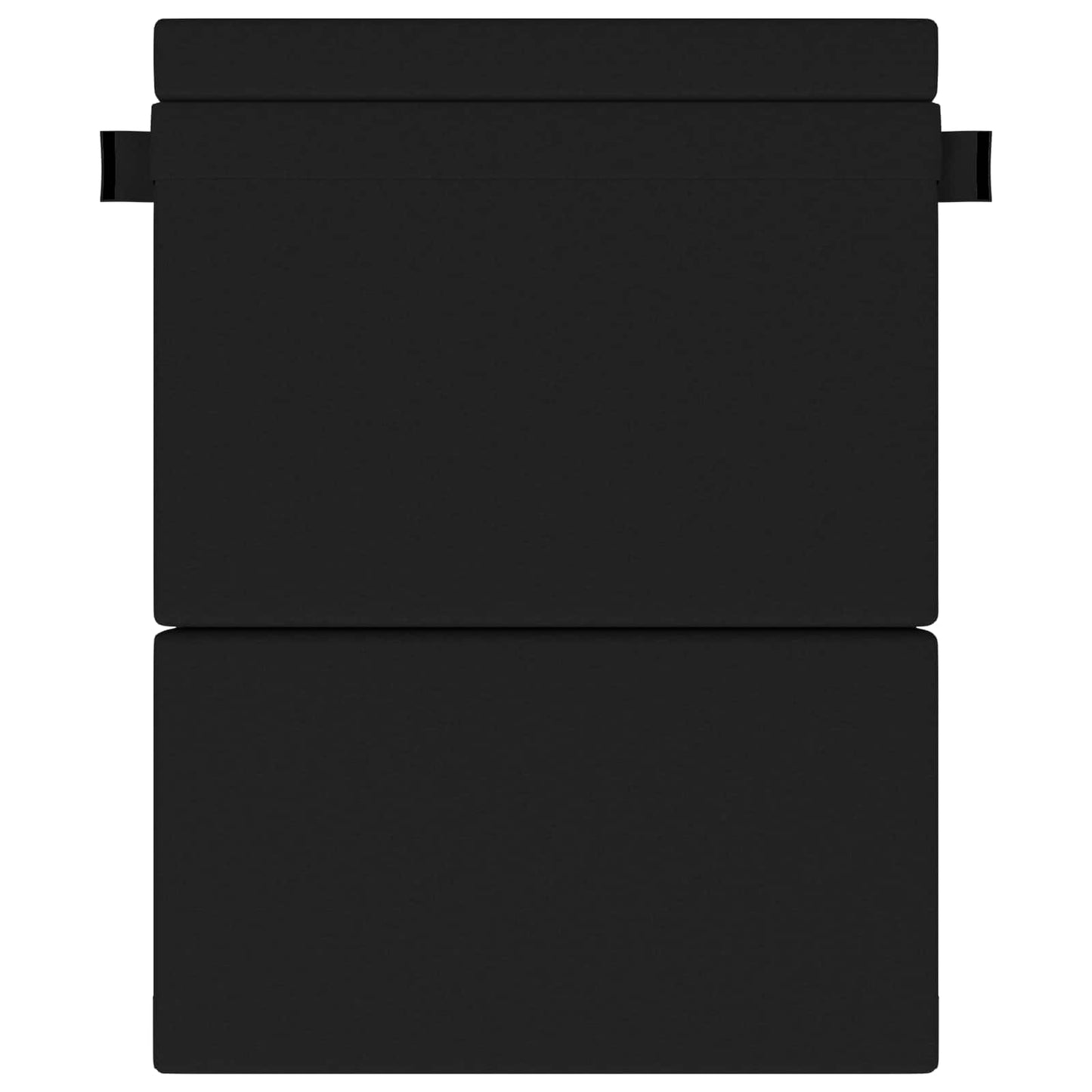 Klappsofa Bett Schwarz 203 x 152 x 15 cm Stoff