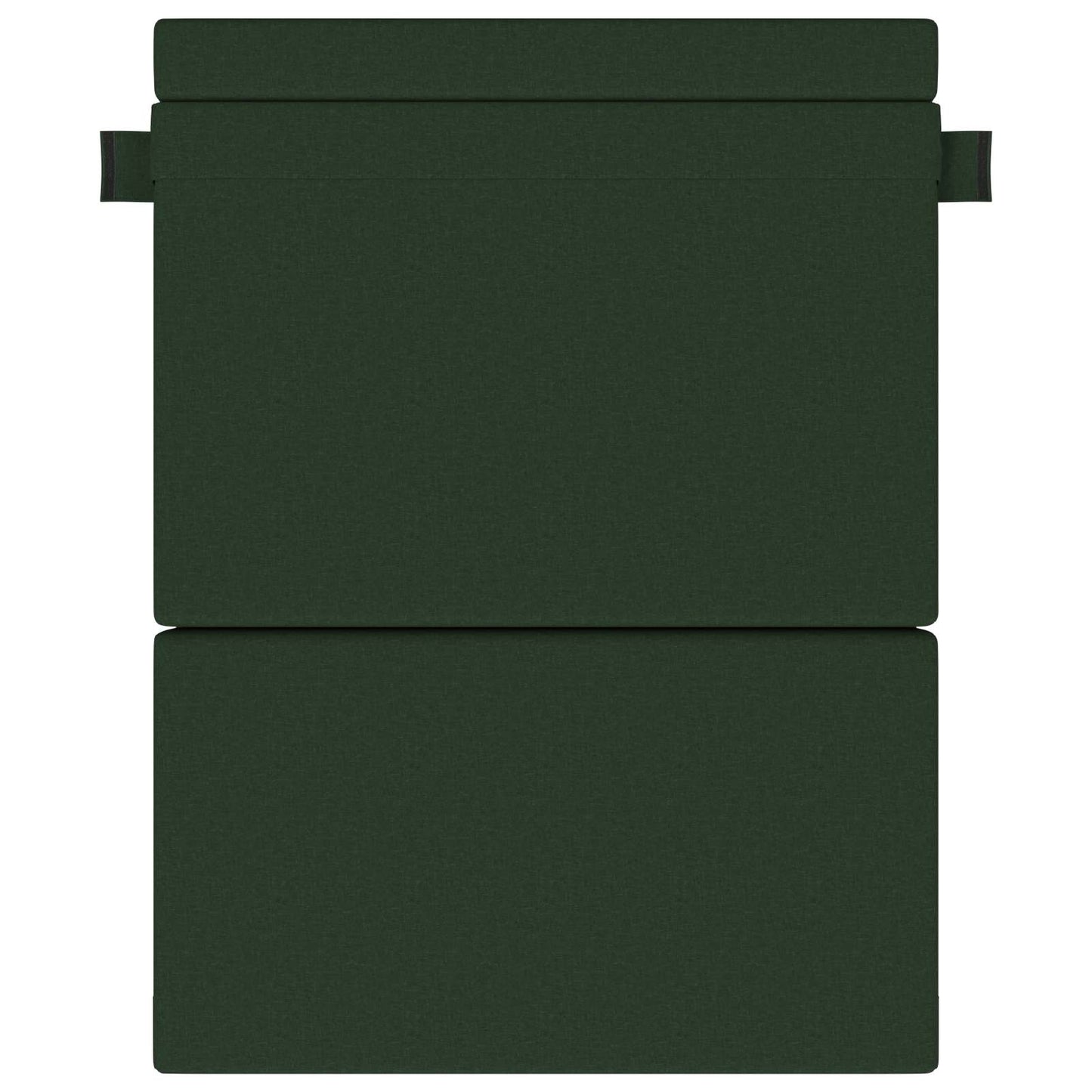 Klappsofa Bett Dunkelgrün 203 x 152 x 15 cm Stoff