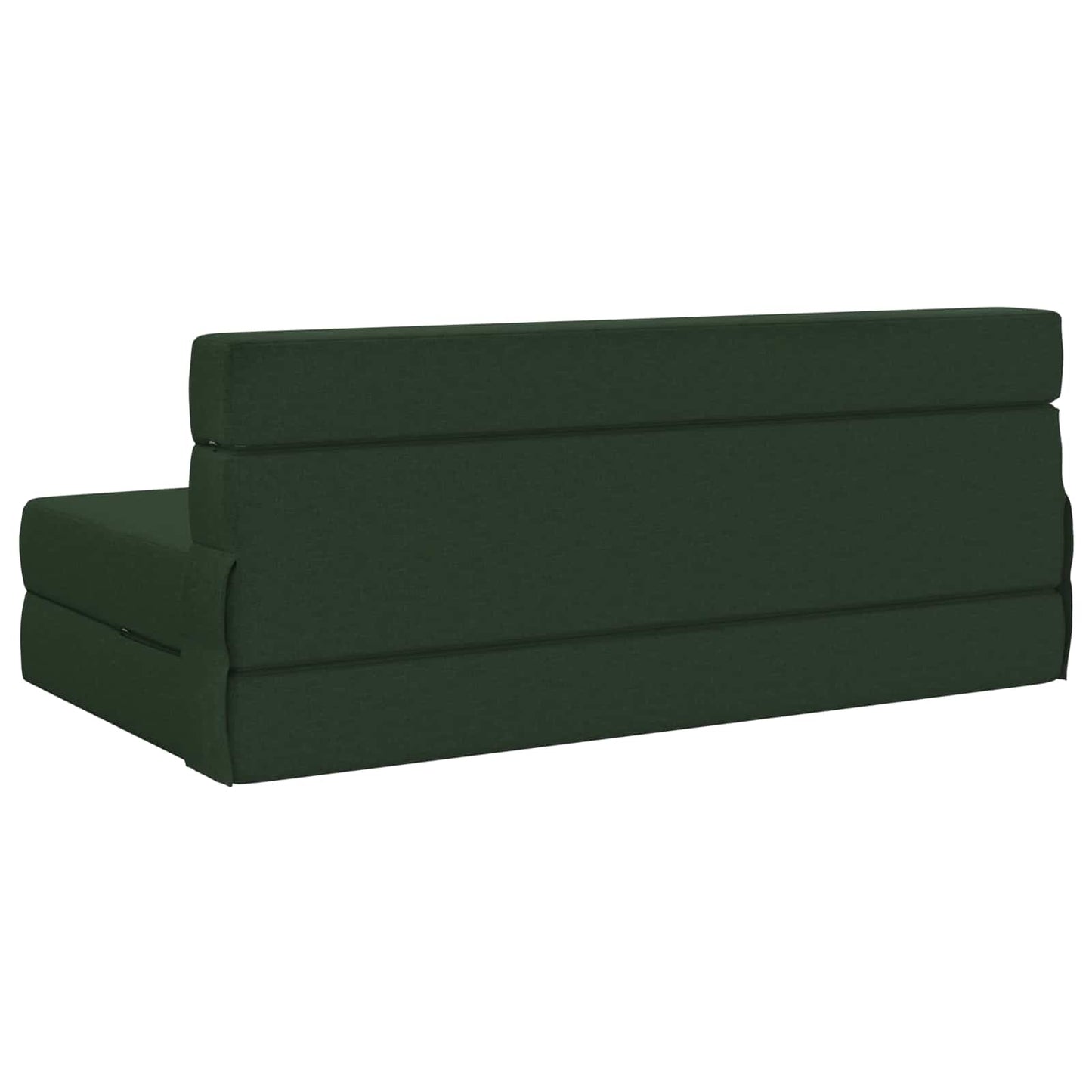 Klappsofa Bett Dunkelgrün 203 x 152 x 15 cm Stoff