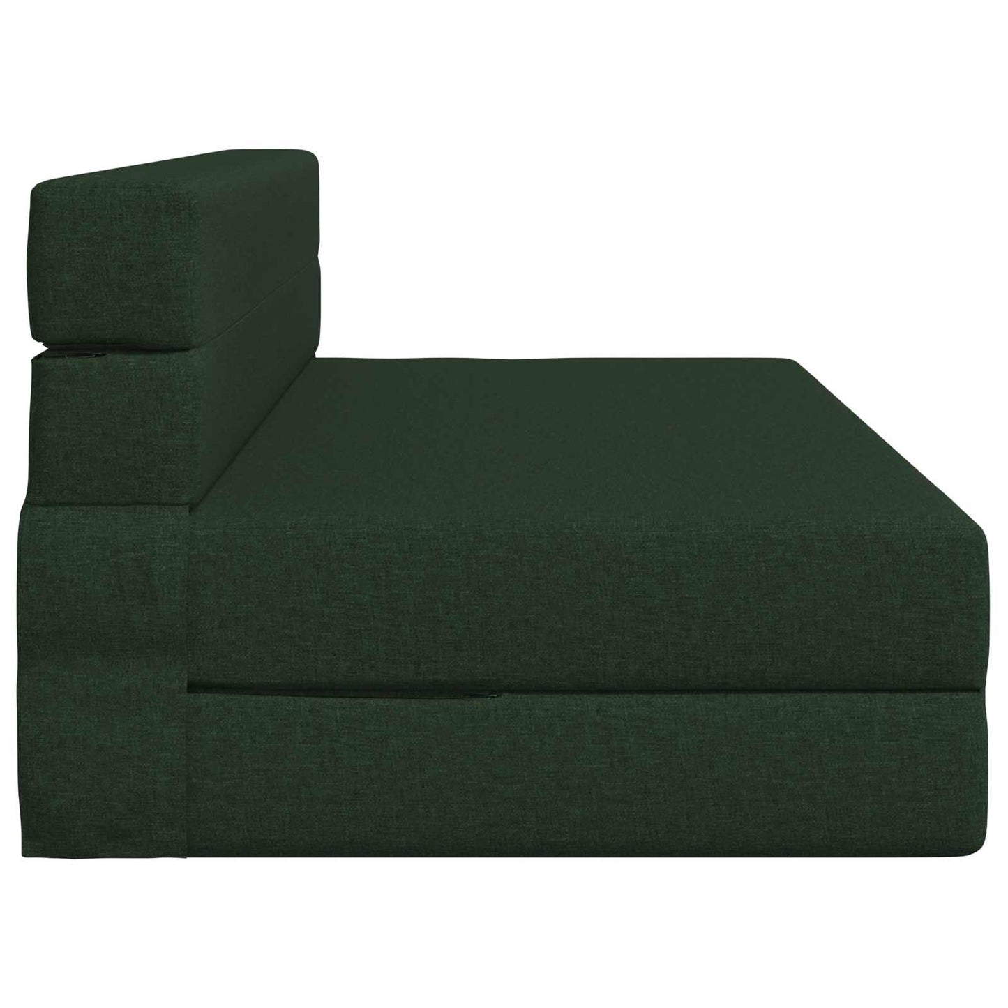 Klappsofa Bett Dunkelgrün 203 x 152 x 15 cm Stoff