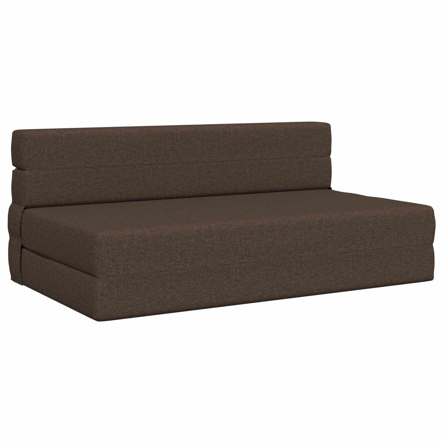 Klappsofa Bett Taupe 203 x 152 x 15 cm Stoff