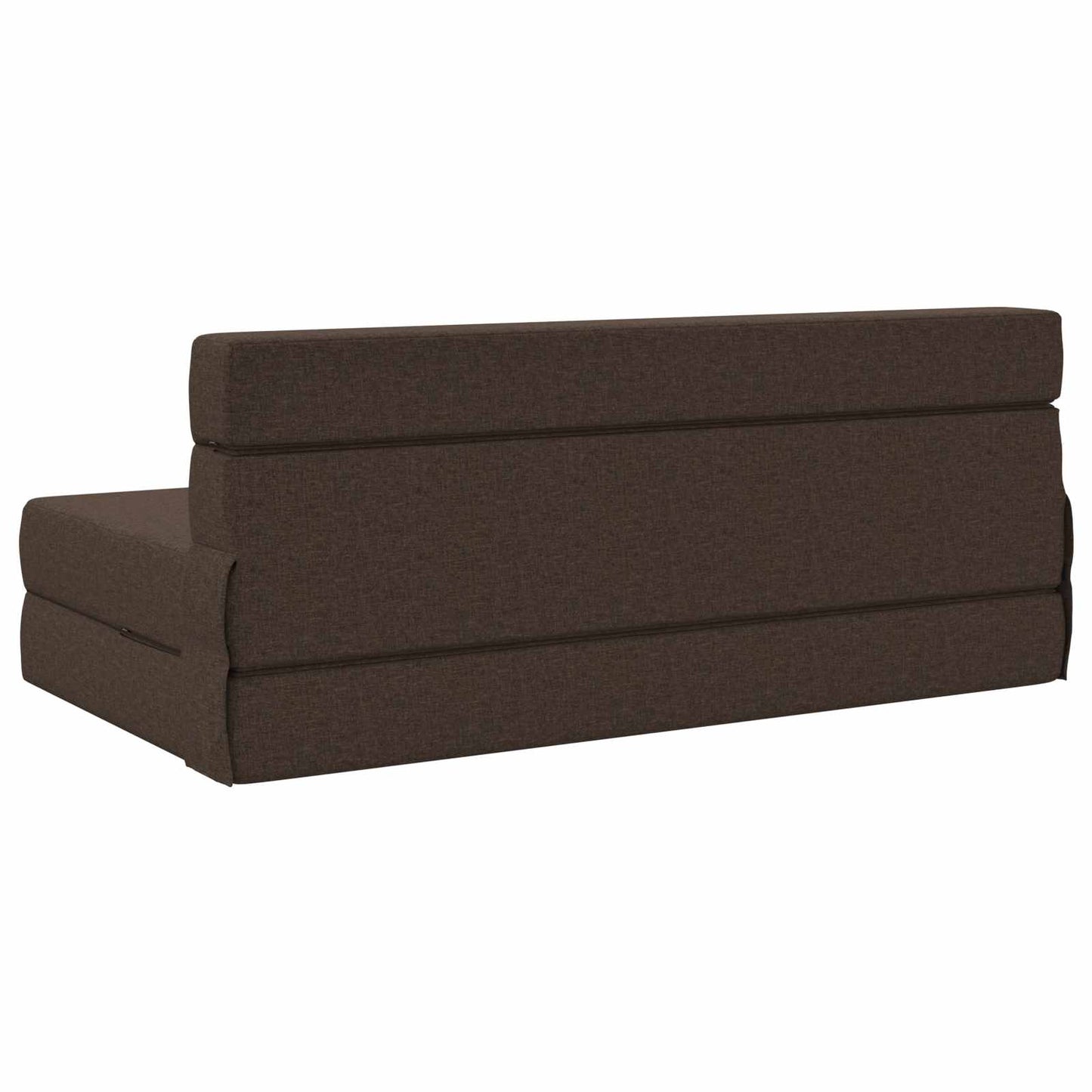 Klappsofa Bett Taupe 203 x 152 x 15 cm Stoff