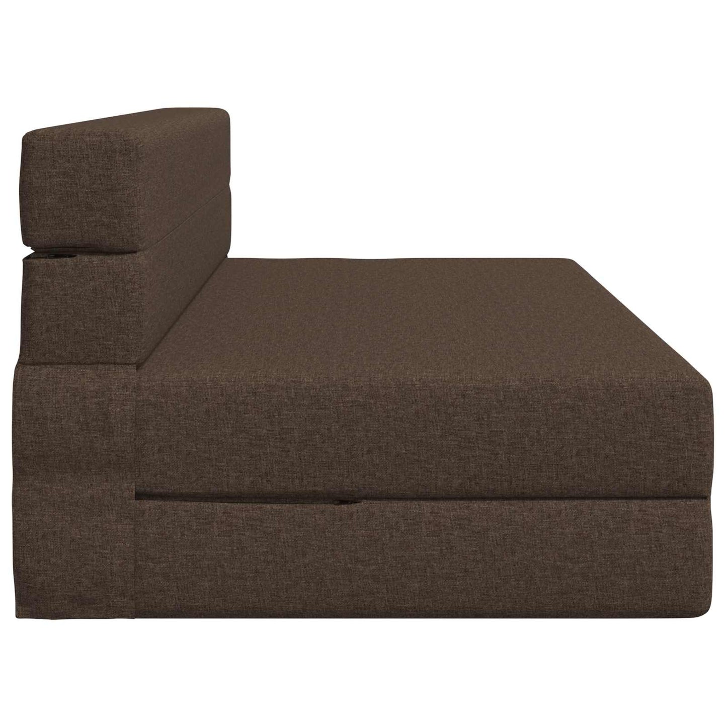 Klappsofa Bett Taupe 203 x 152 x 15 cm Stoff