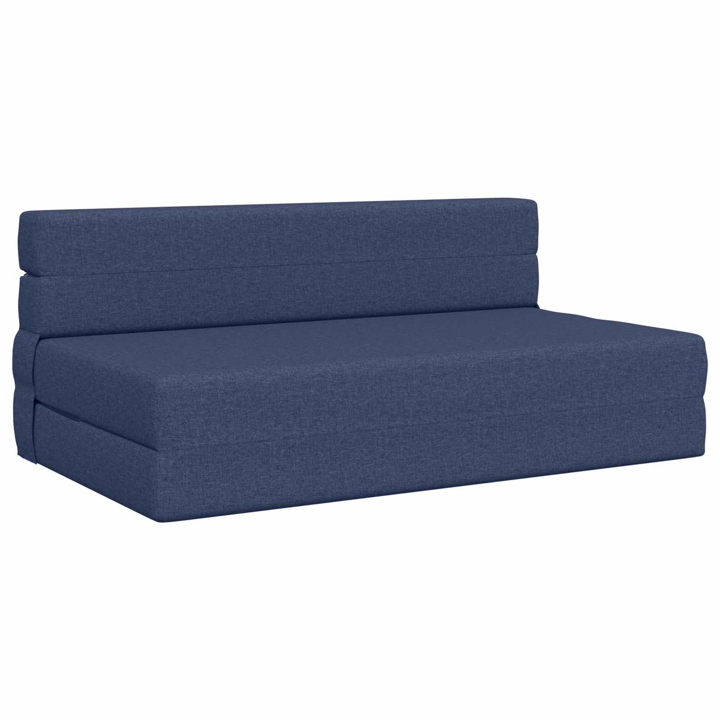 Klappsofa Bett Blau 203 x 152 x 15 cm Stoff