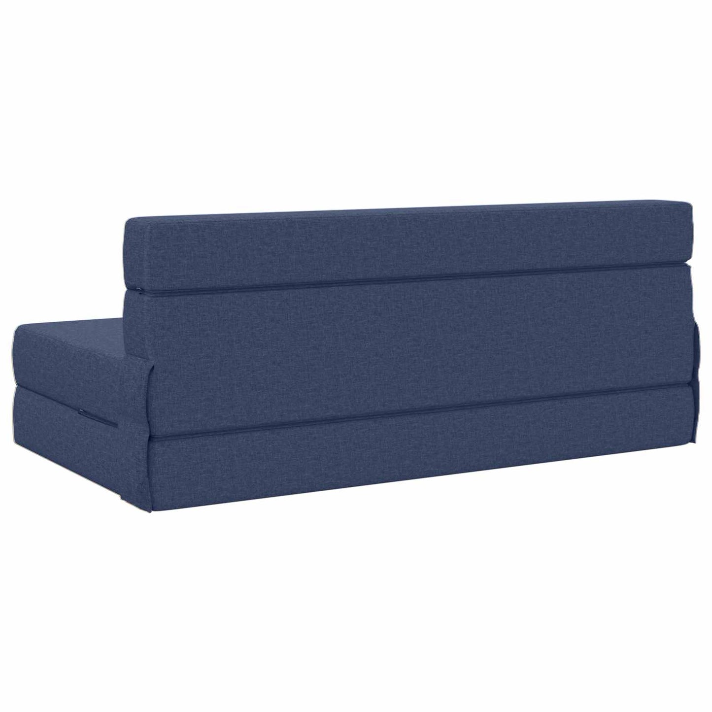 Klappsofa Bett Blau 203 x 152 x 15 cm Stoff