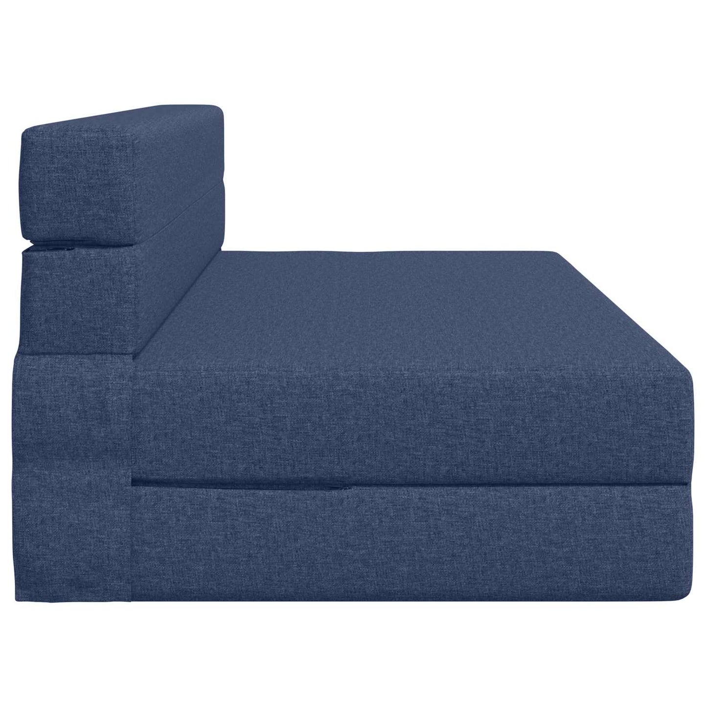 Klappsofa Bett Blau 203 x 152 x 15 cm Stoff