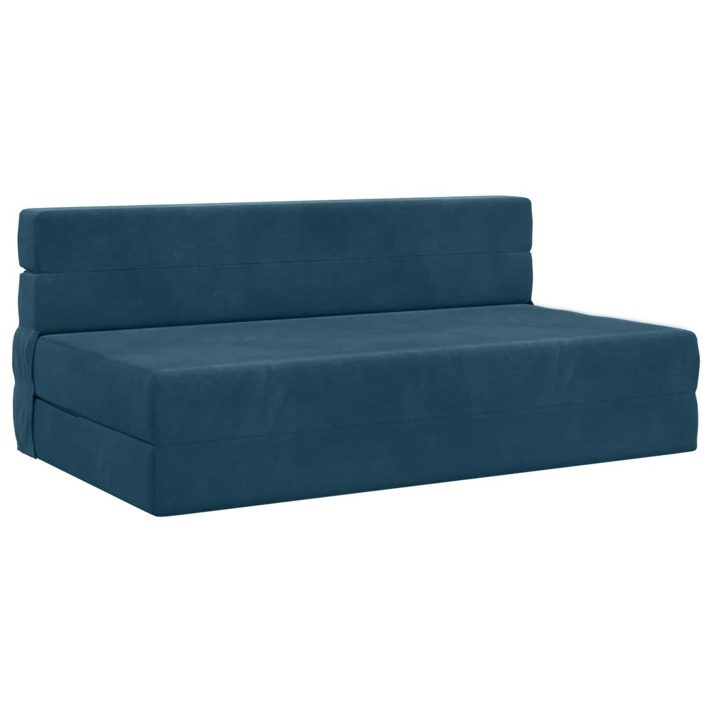 Klappsofa Bett Blau 203 x 152 x 15 cm Samt