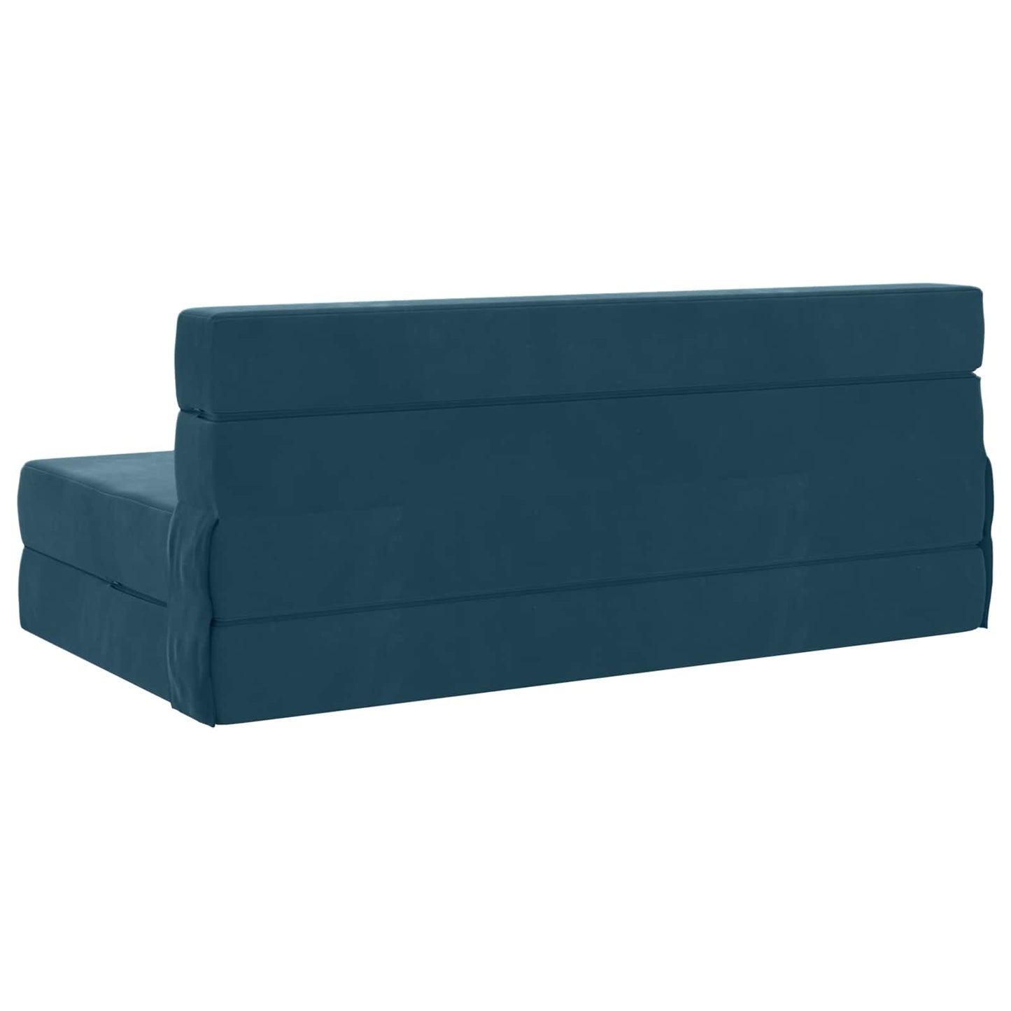 Klappsofa Bett Blau 203 x 152 x 15 cm Samt