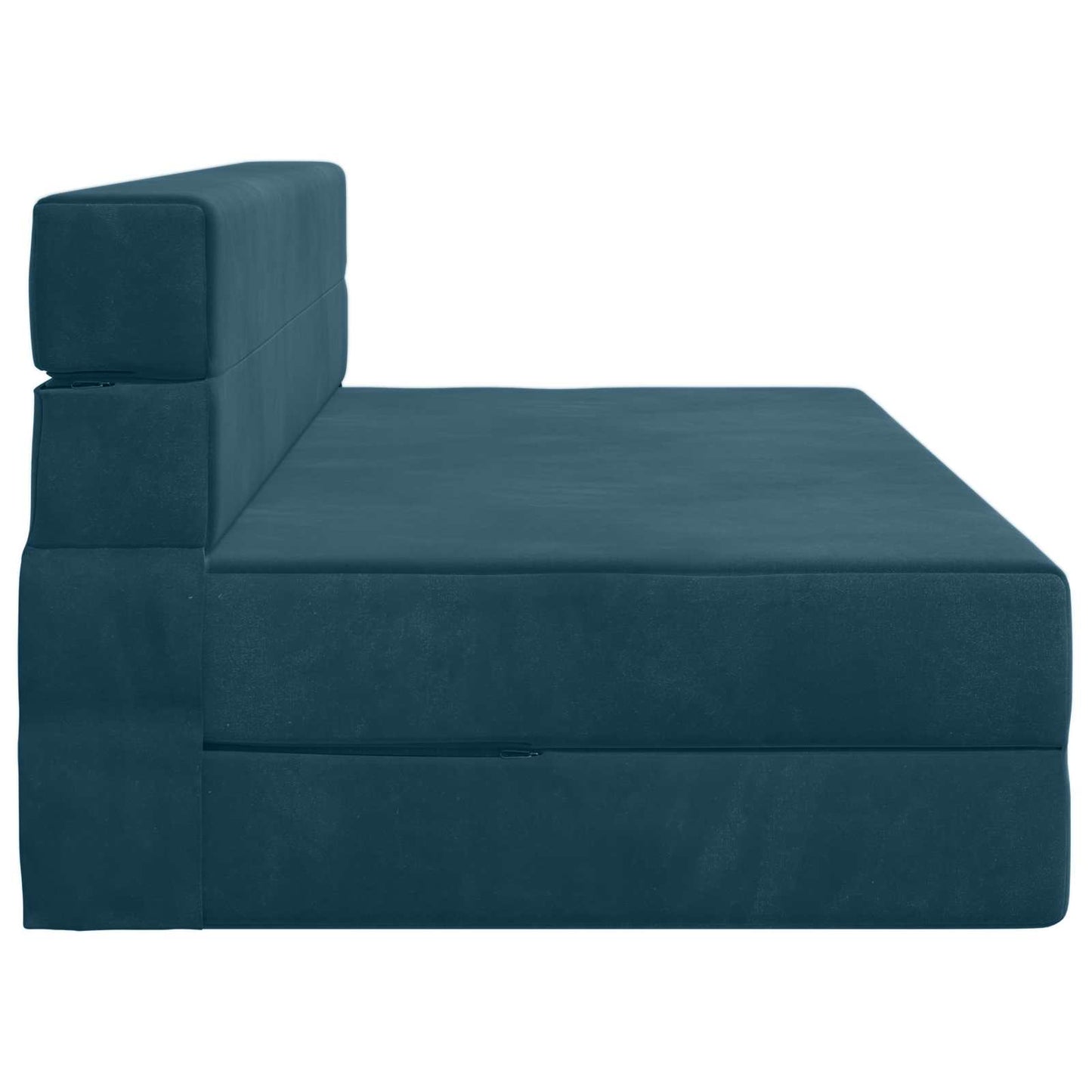 Klappsofa Bett Blau 203 x 152 x 15 cm Samt