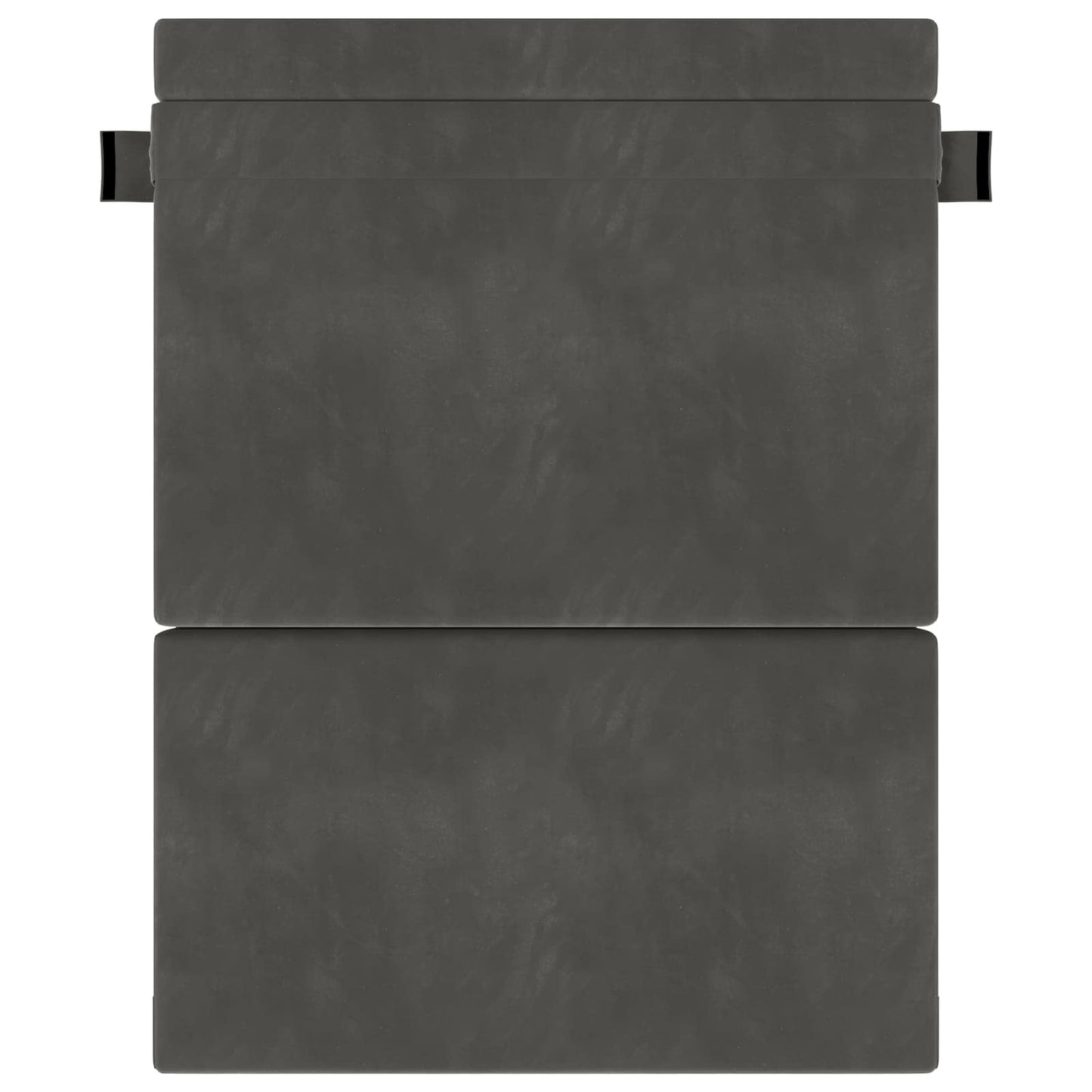 Klappsofa Bett Dunkelgrau 203 x 152 x 15 cm Samt