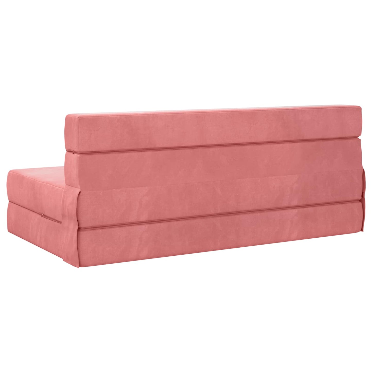 Klappsofa Bett Rosa 203 x 152 x 15 cm Samt