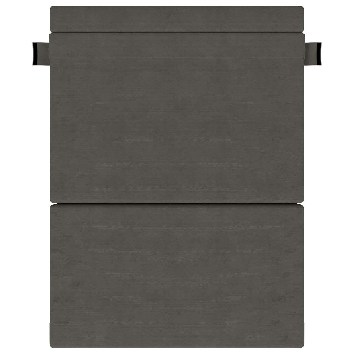 Klappsofa Bett Dunkelgrau 203 x 152 x 15 cm Cordstoff